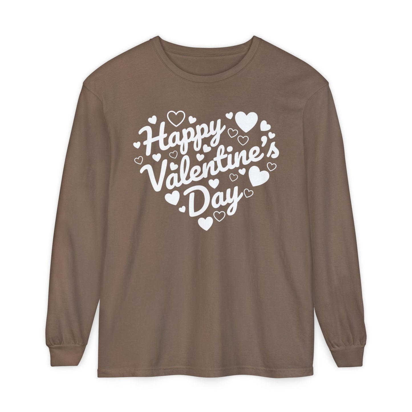 Happy Valentine’s Day Heart Long Sleeve Tee