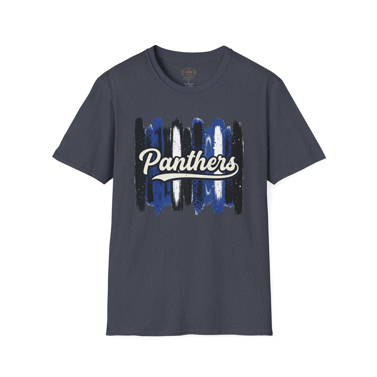 Panthers Brushstroke T-Shirt — Retro Script School Spirit Tee