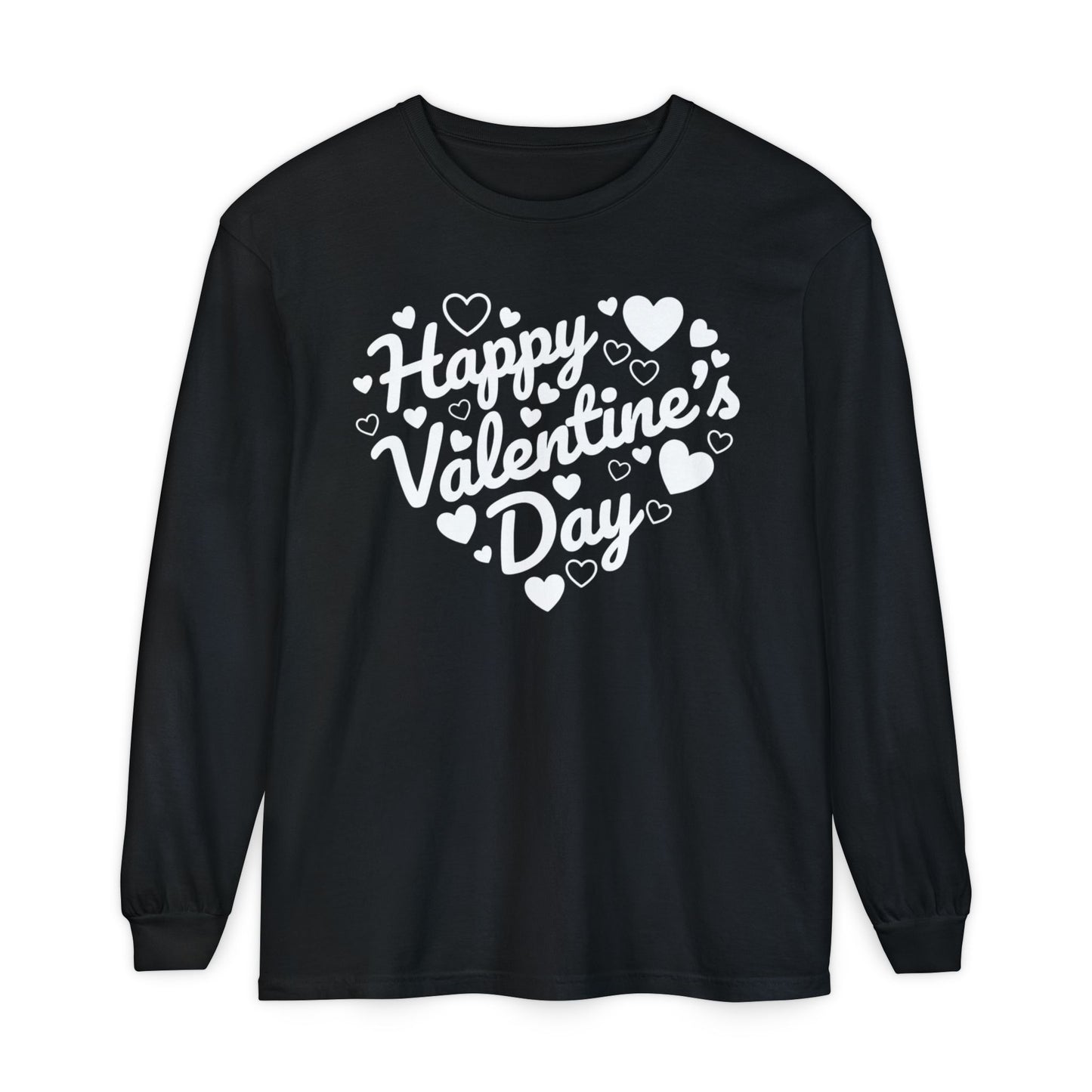 Happy Valentine’s Day Heart Long Sleeve Tee