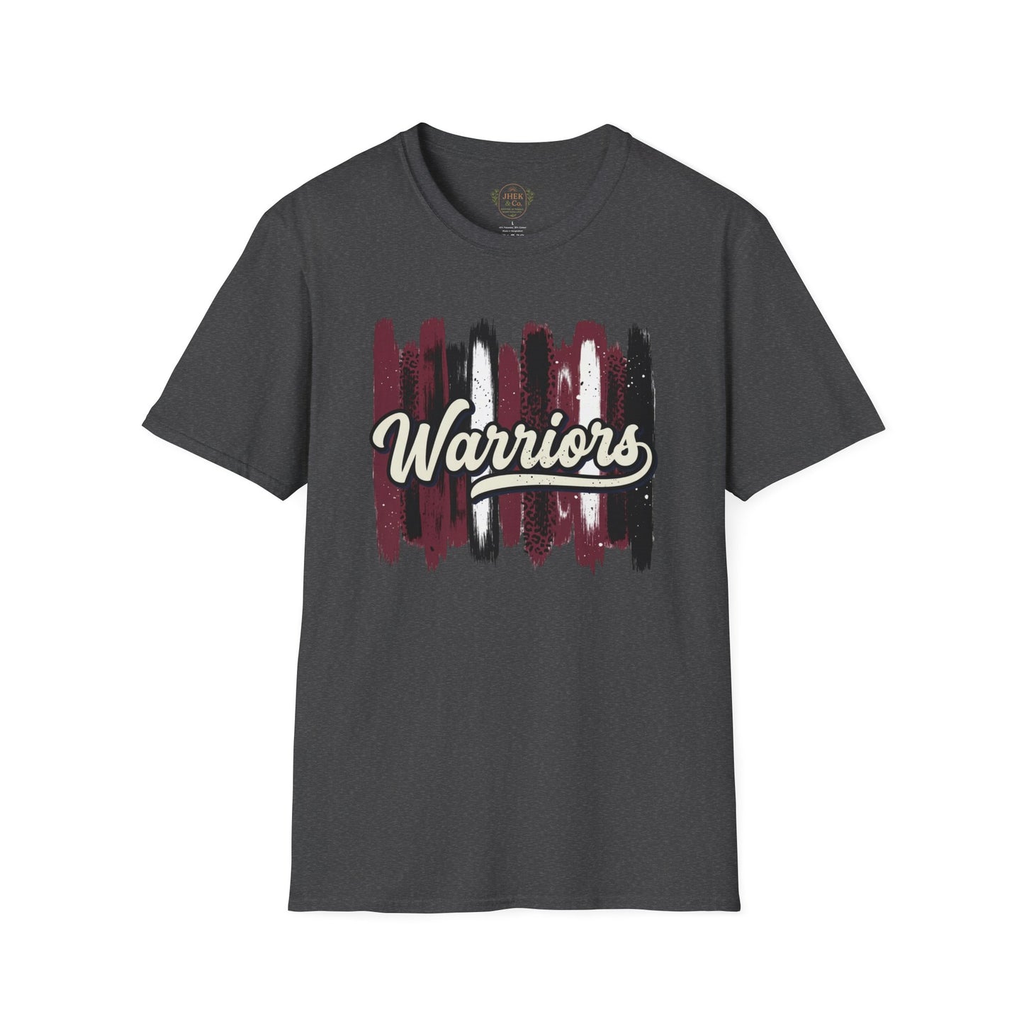 Warriors Brushstroke T‑Shirt — Script Team Spirit Tee