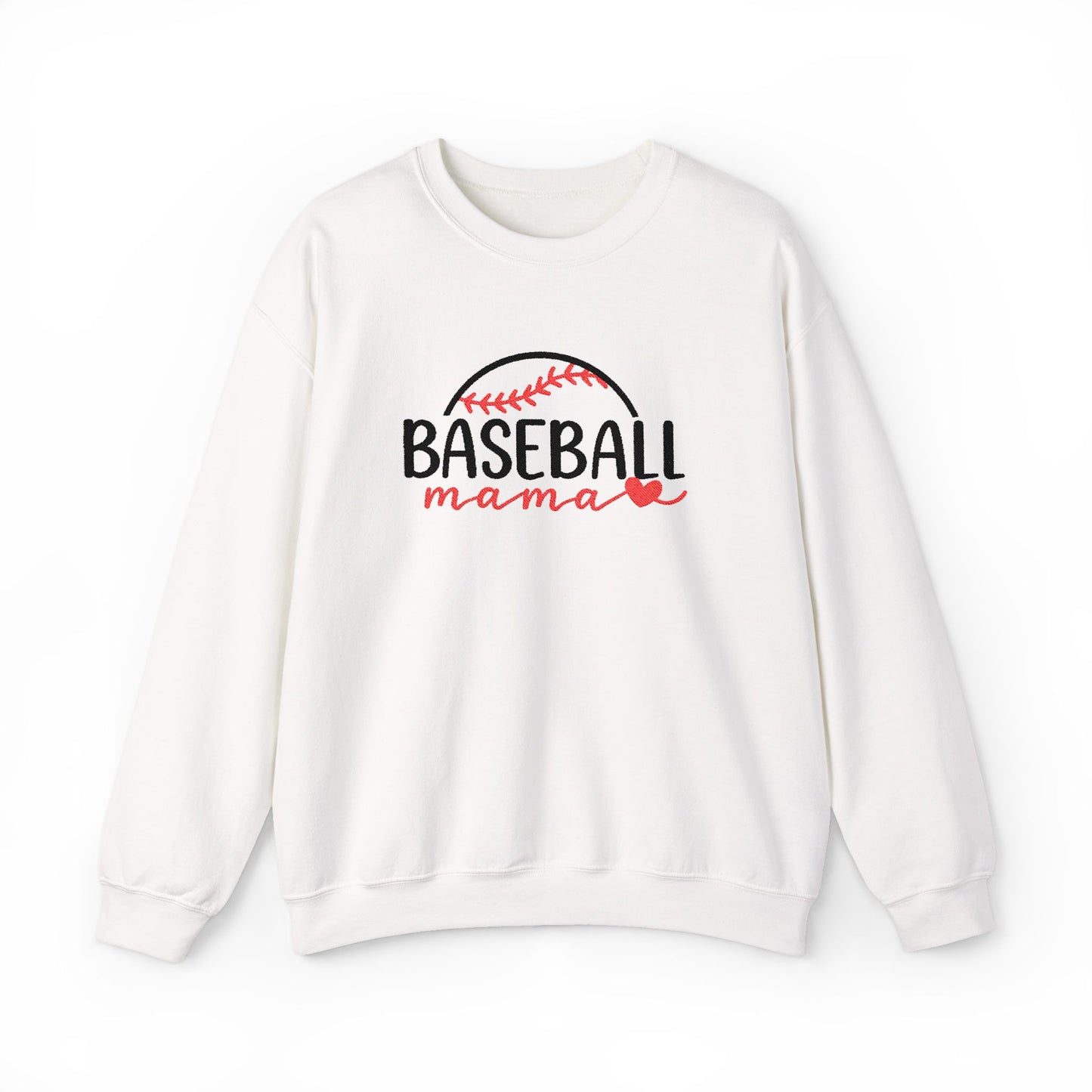 Baseball Mama Sweatshirt — Women's Baseball Mom Crewneck (Embroidered)