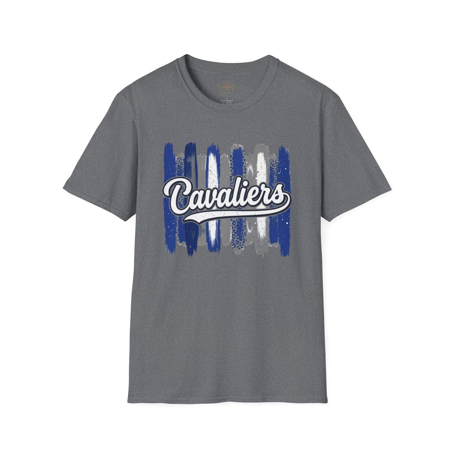 Cavaliers Brushstroke T-Shirt — Vintage Script School Spirit Tee