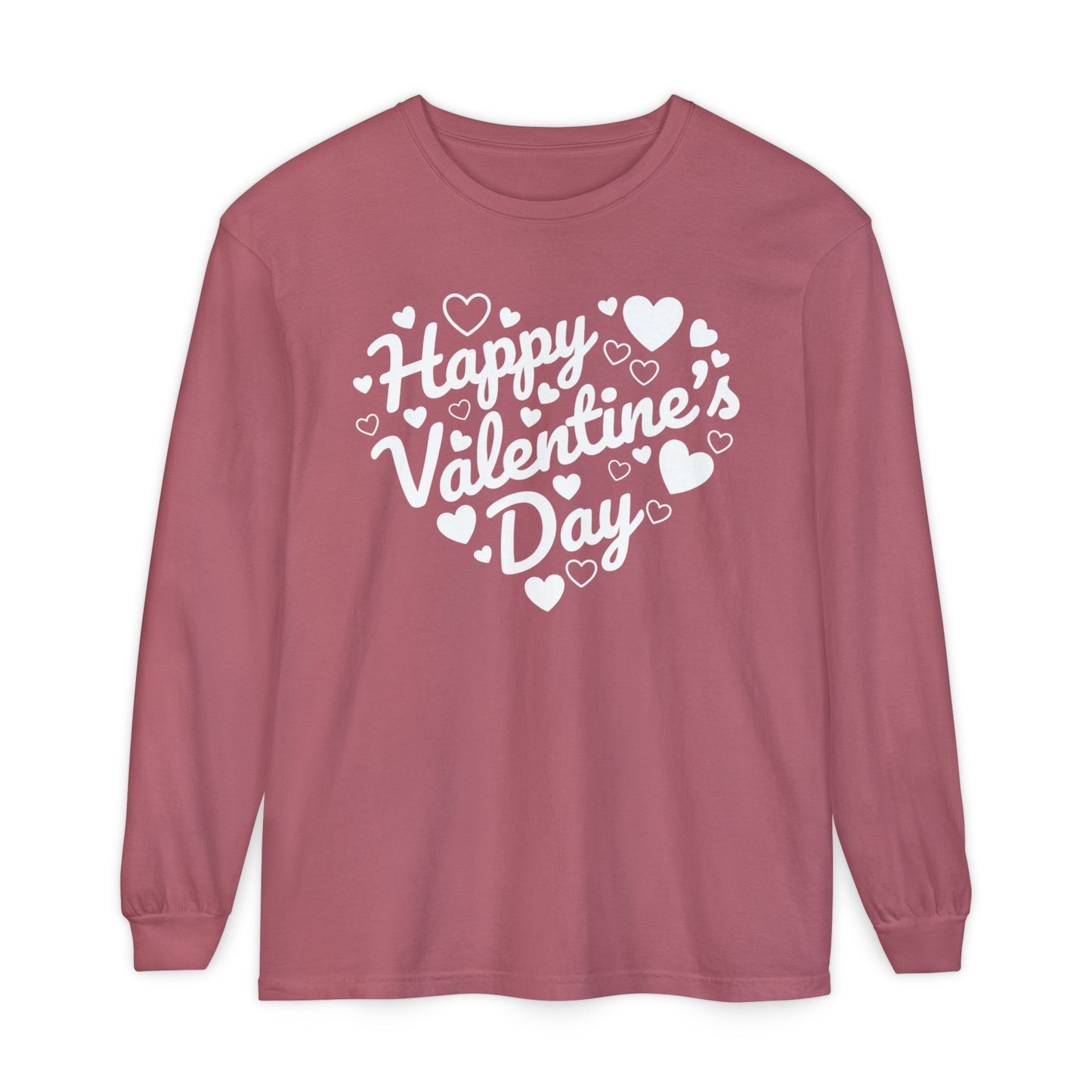Happy Valentine’s Day Heart Long Sleeve Tee