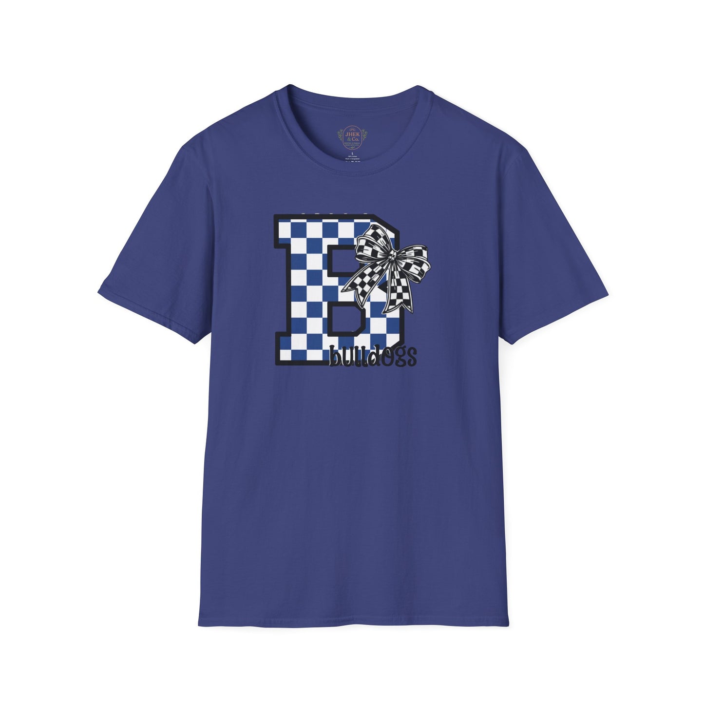 Checkerboard Letter B "Bulldogs" Graphic Tee