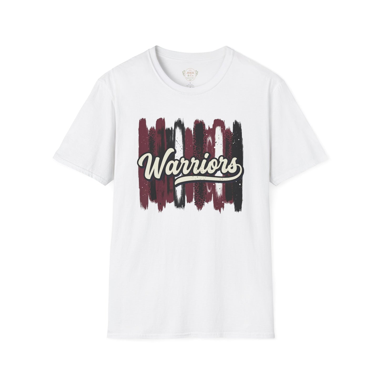 Warriors Brushstroke T‑Shirt — Script Team Spirit Tee