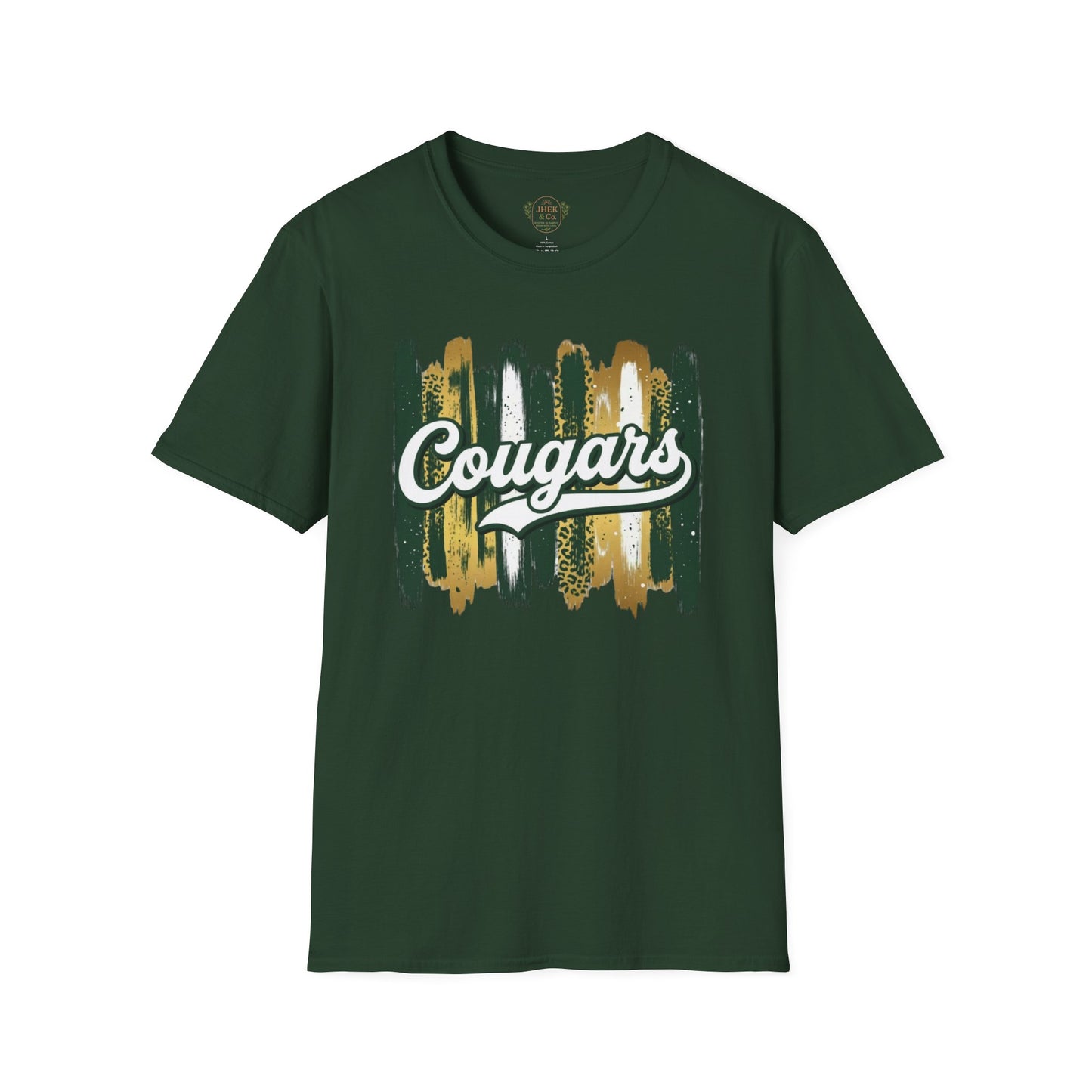 Cougars Vintage Brushstroke T-Shirt — School Spirit Team Tee