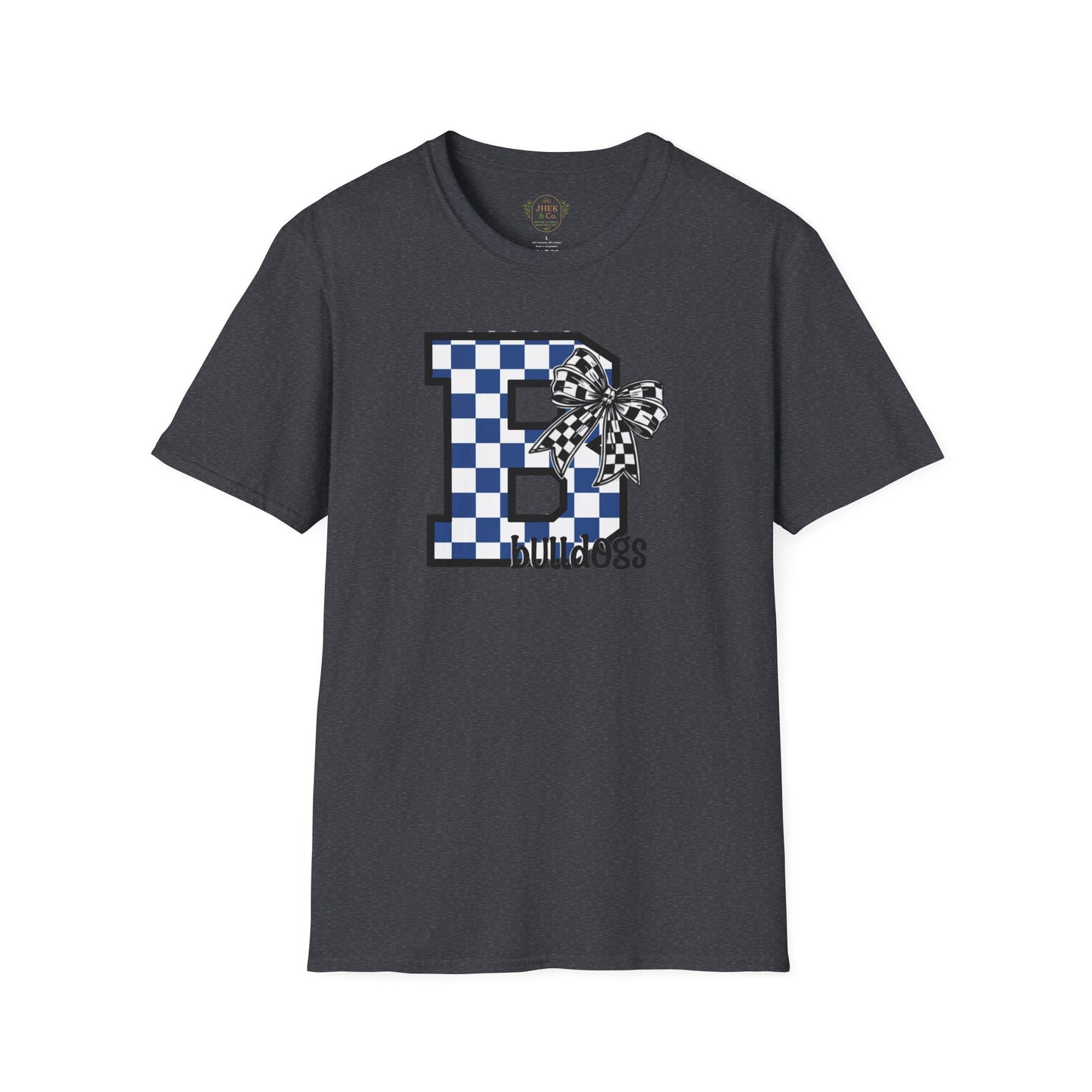 Checkerboard Letter B "Bulldogs" Graphic Tee