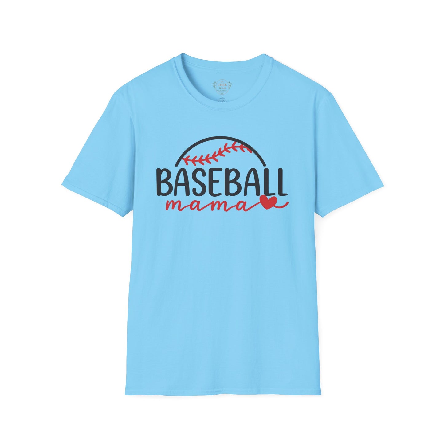 Baseball Mama T-Shirt — Cute Mom Baseball Mom Tee with Heart