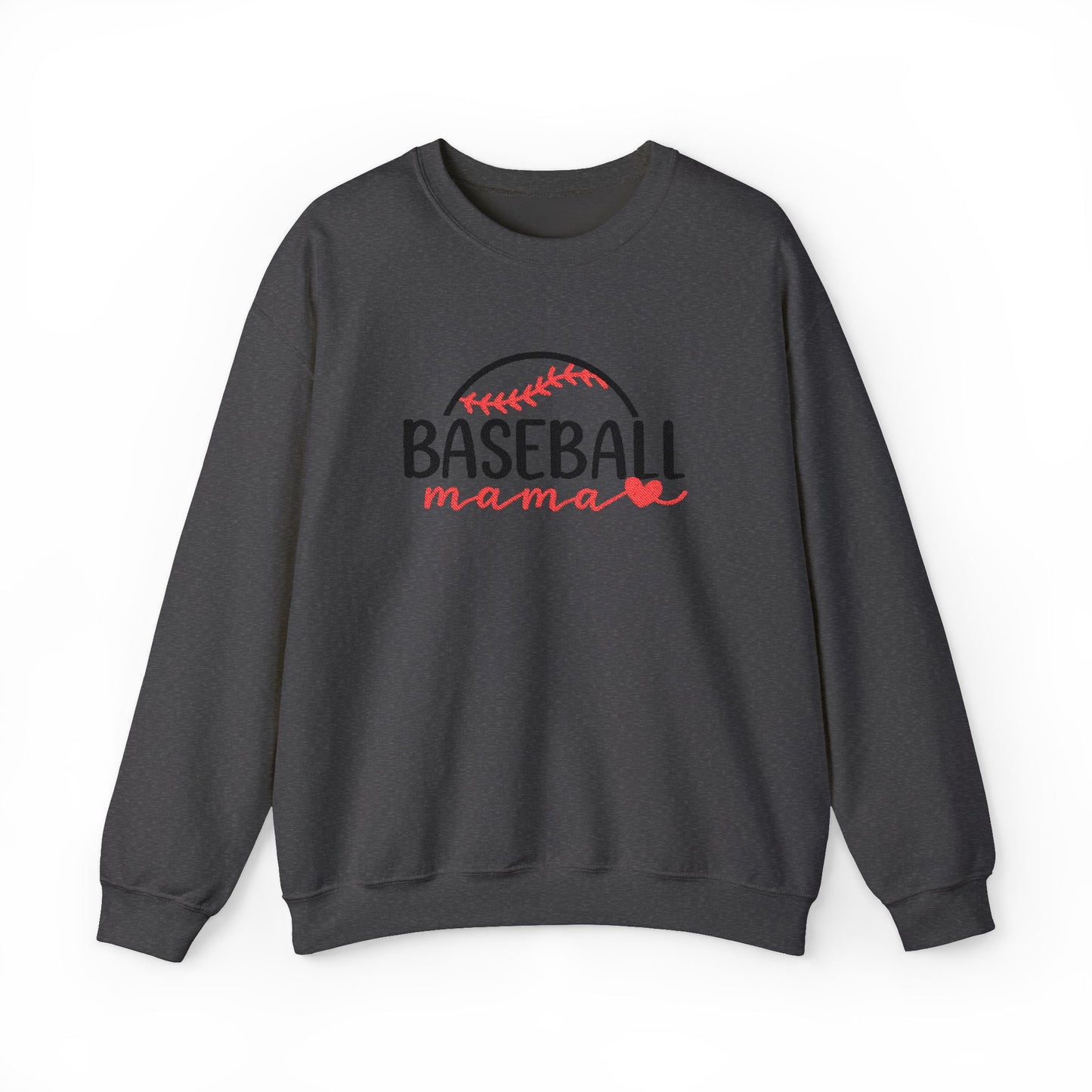 Baseball Mama Sweatshirt — Women's Baseball Mom Crewneck (Embroidered)