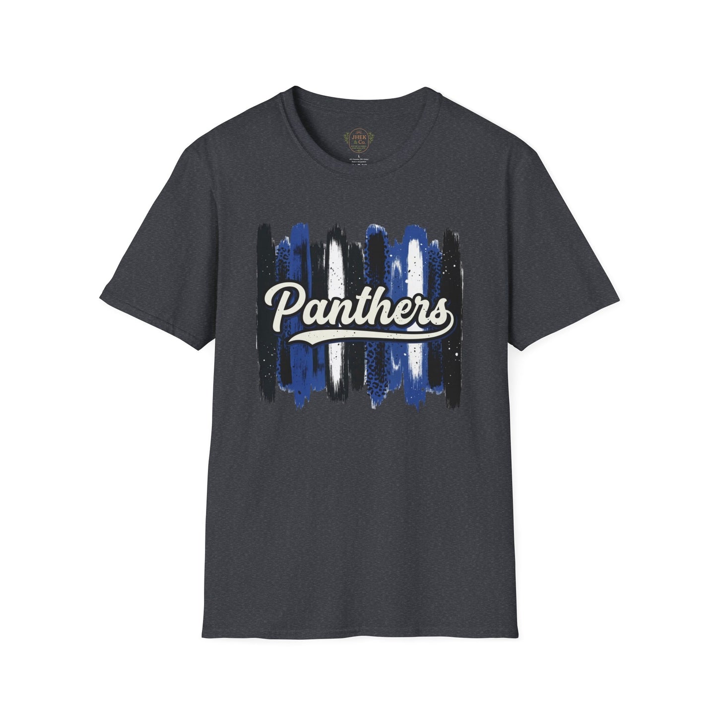 Panthers Brushstroke T-Shirt — Retro Script School Spirit Tee