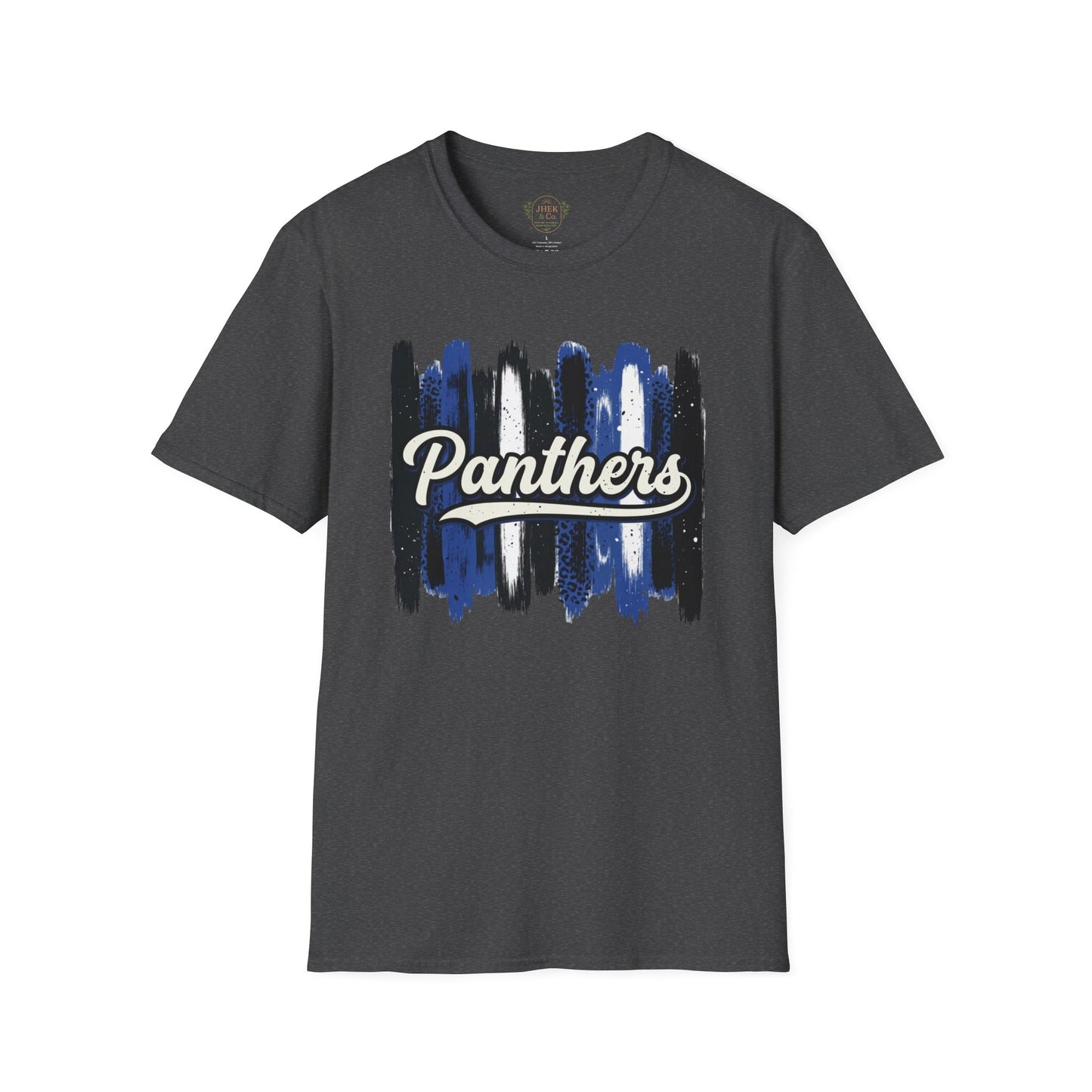 Panthers Brushstroke T-Shirt — Retro Script School Spirit Tee