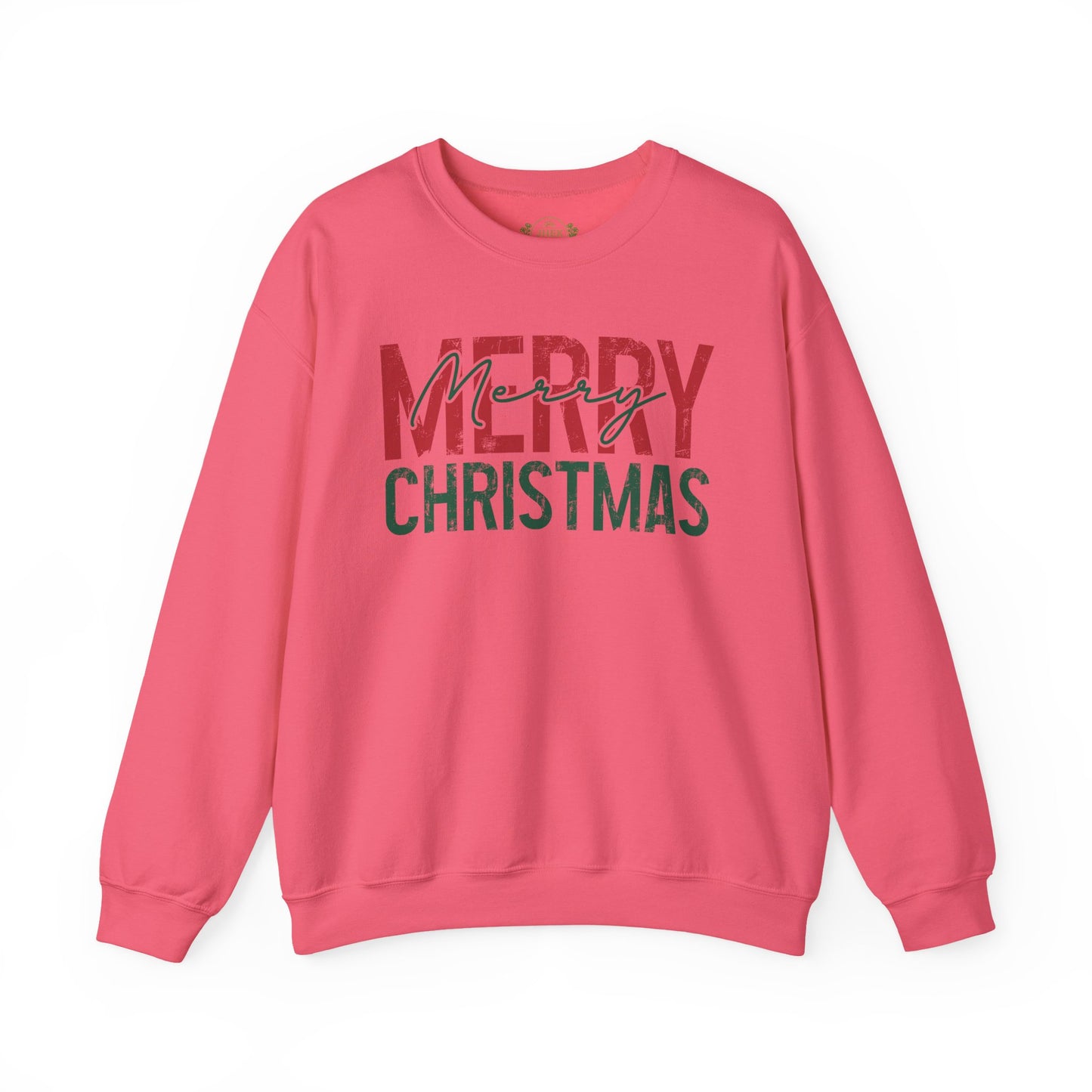 Merry Christmas Crewneck Sweatshirt — Festive Holiday Graphic Pullover