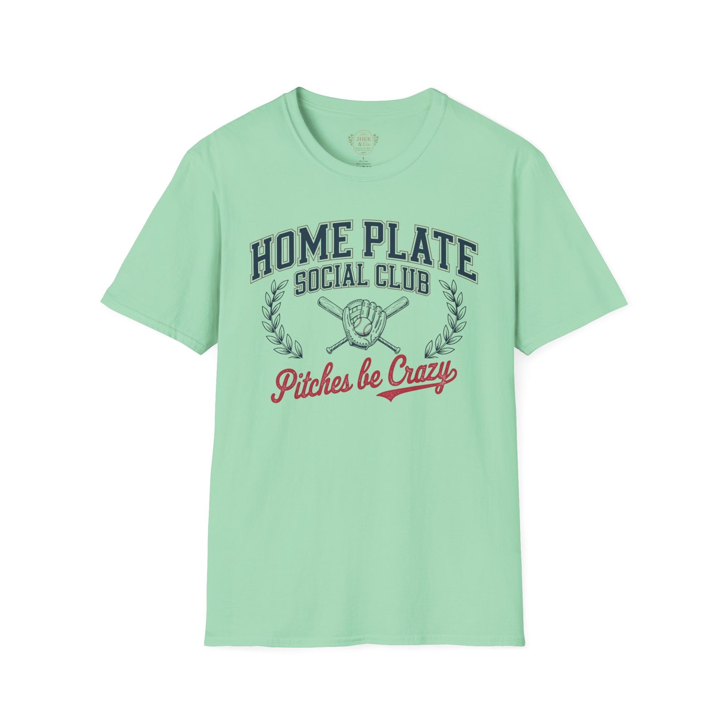 Home Plate Social Club Baseball Shirt – “Pitches Be Crazy” Tee
