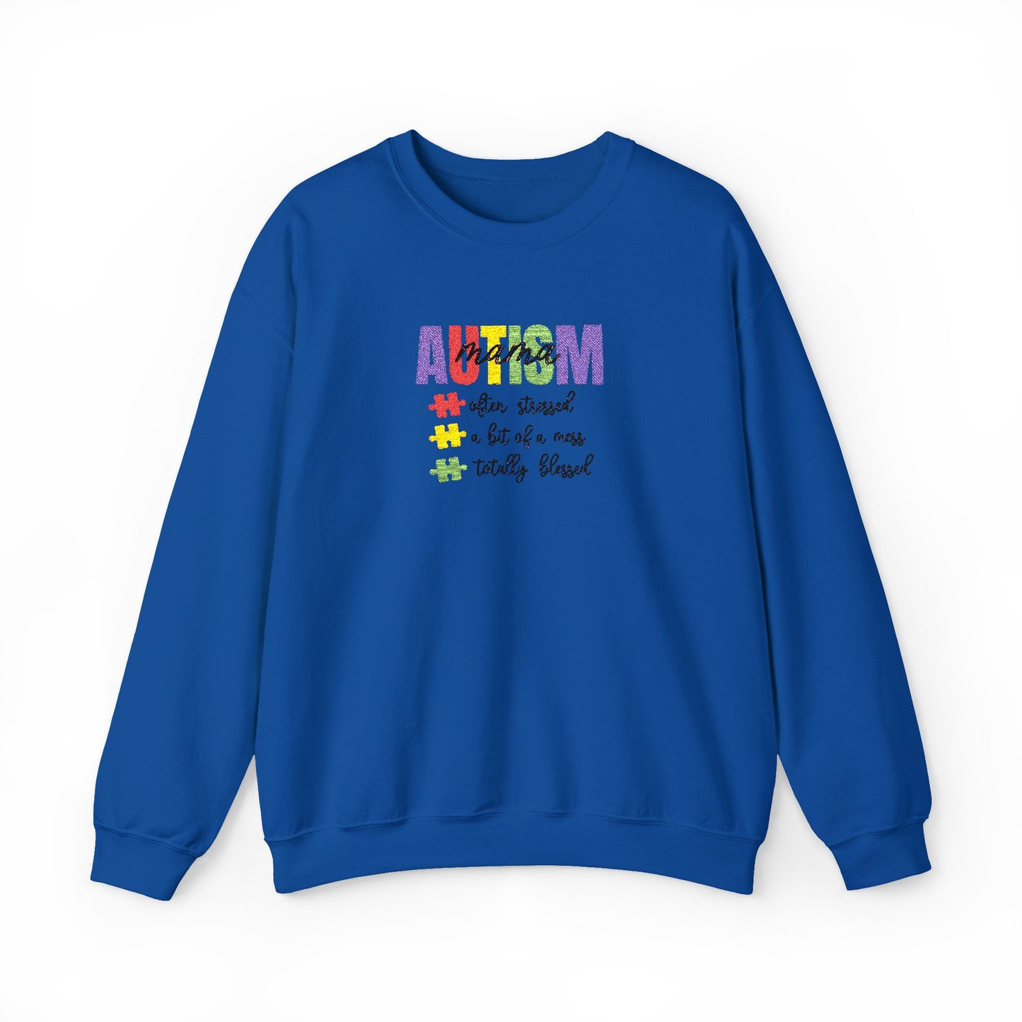 Autism Mama Crewneck Sweatshirt | Gildan 18000