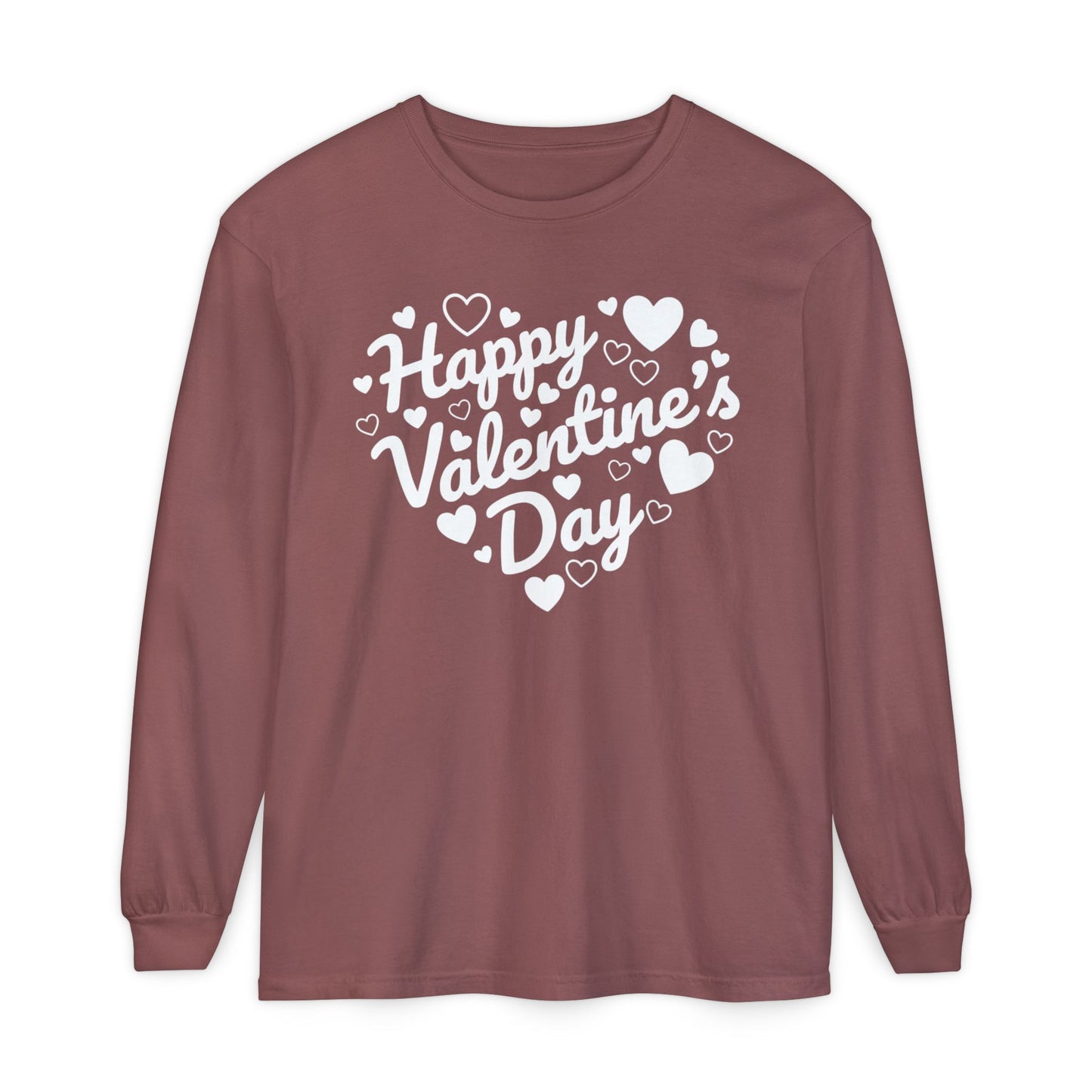 Happy Valentine’s Day Heart Long Sleeve Tee