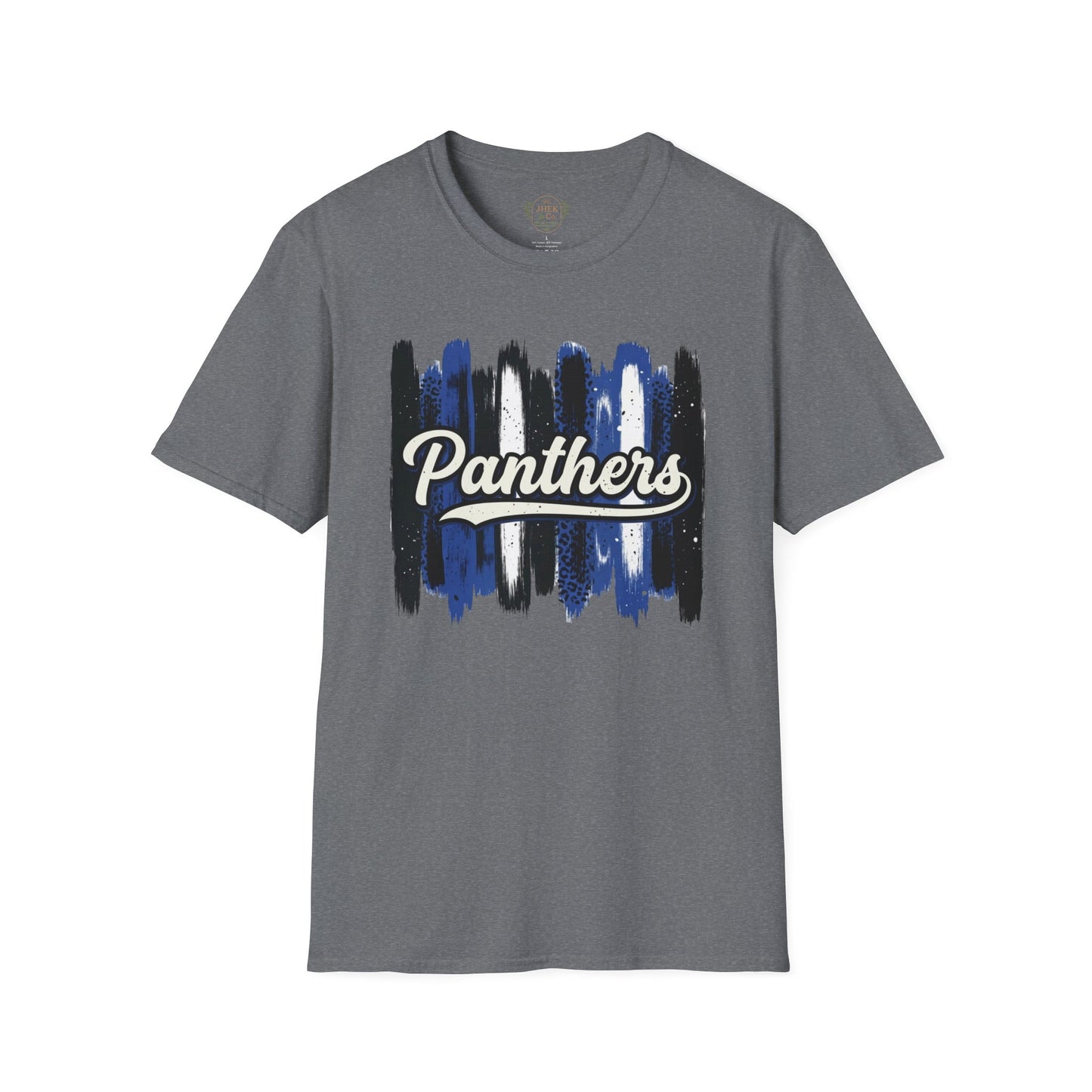Panthers Brushstroke T-Shirt — Retro Script School Spirit Tee