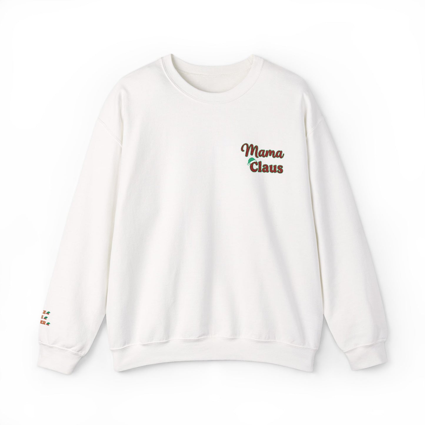 SPECIAL ORDER - Mama Claus Christmas Sweatshirt — Cute Holiday Crewneck for Moms with children's name