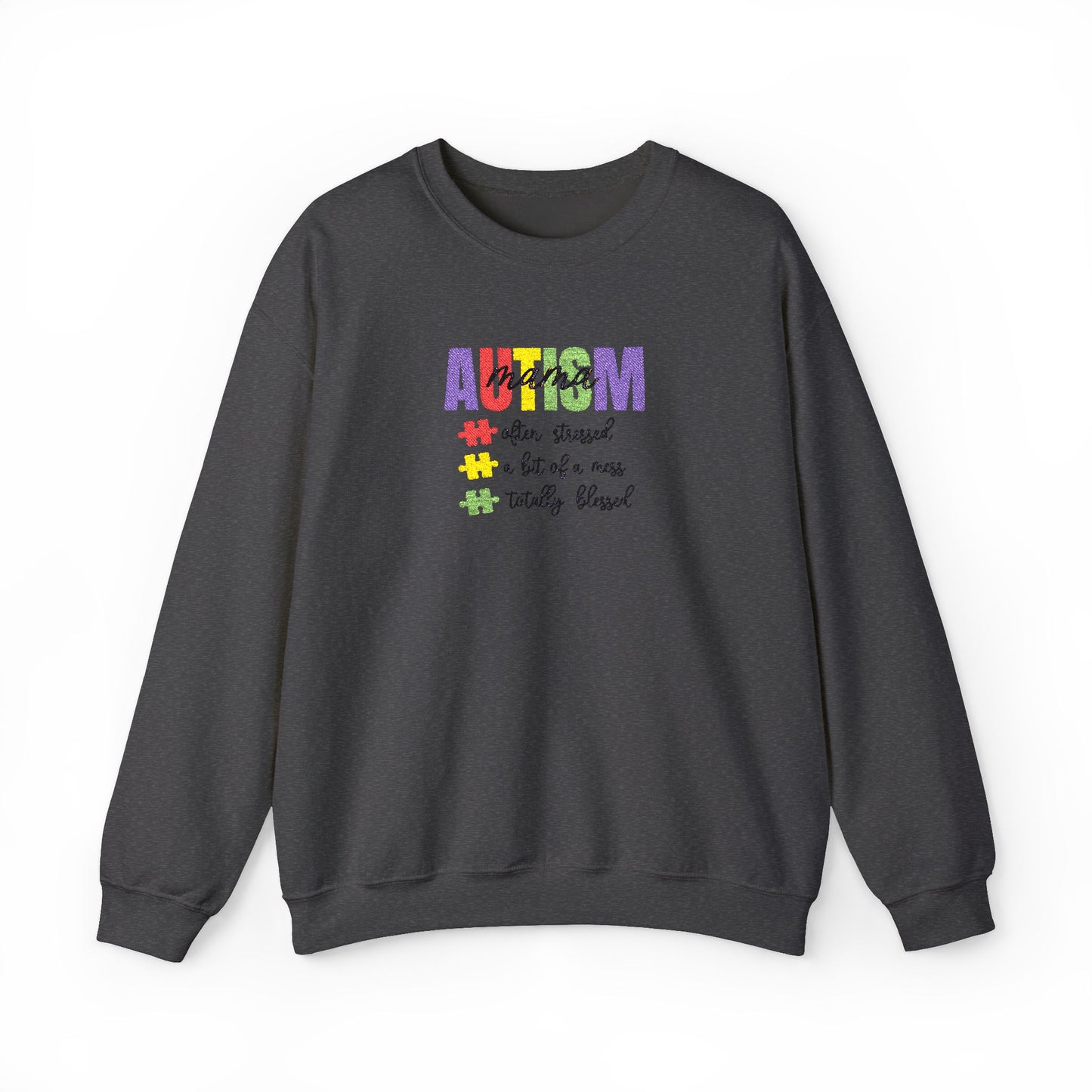 Autism Mama Crewneck Sweatshirt | Gildan 18000