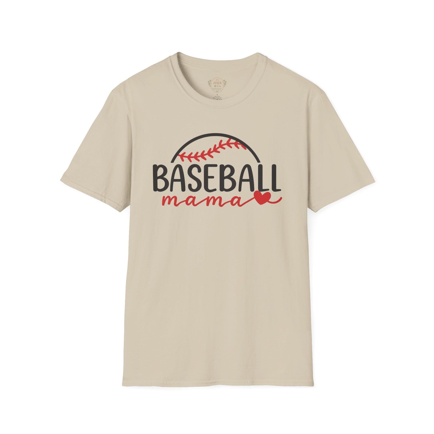 Baseball Mama T-Shirt — Cute Mom Baseball Mom Tee with Heart