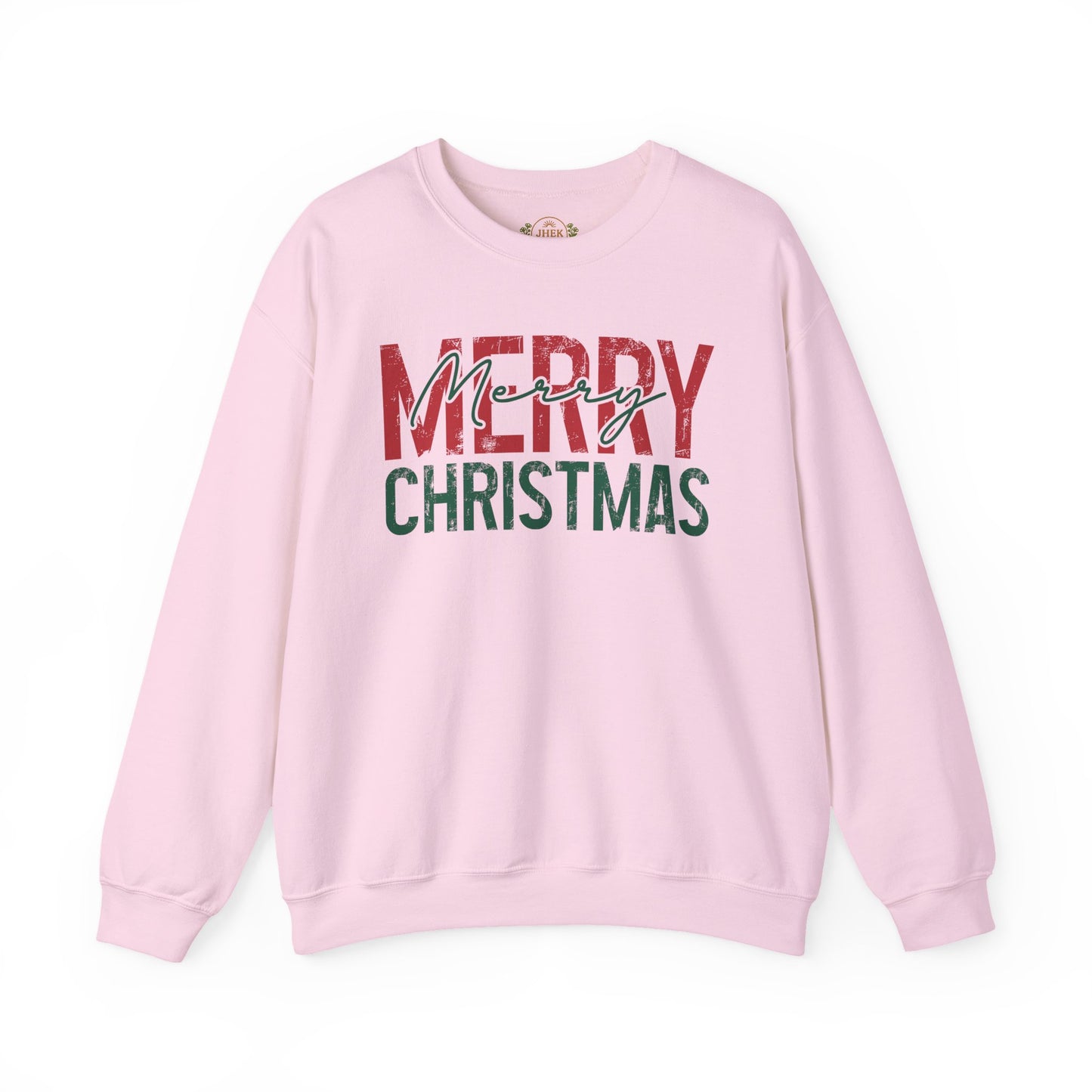 Merry Christmas Crewneck Sweatshirt — Festive Holiday Graphic Pullover