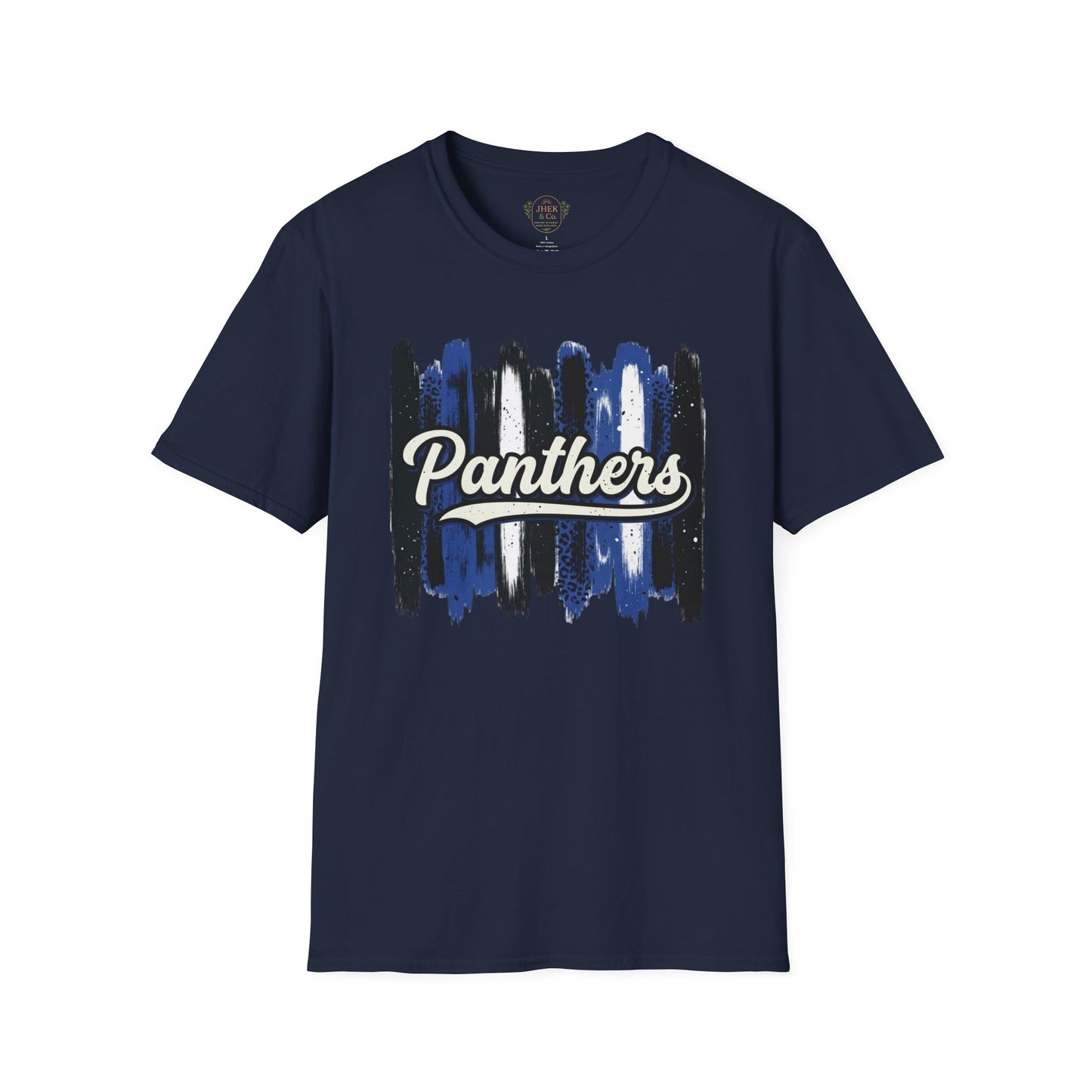 Panthers Brushstroke T-Shirt — Retro Script School Spirit Tee