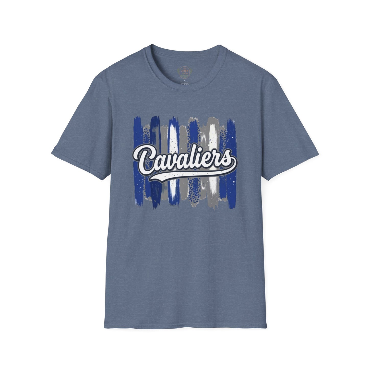 Cavaliers Brushstroke T-Shirt — Vintage Script School Spirit Tee