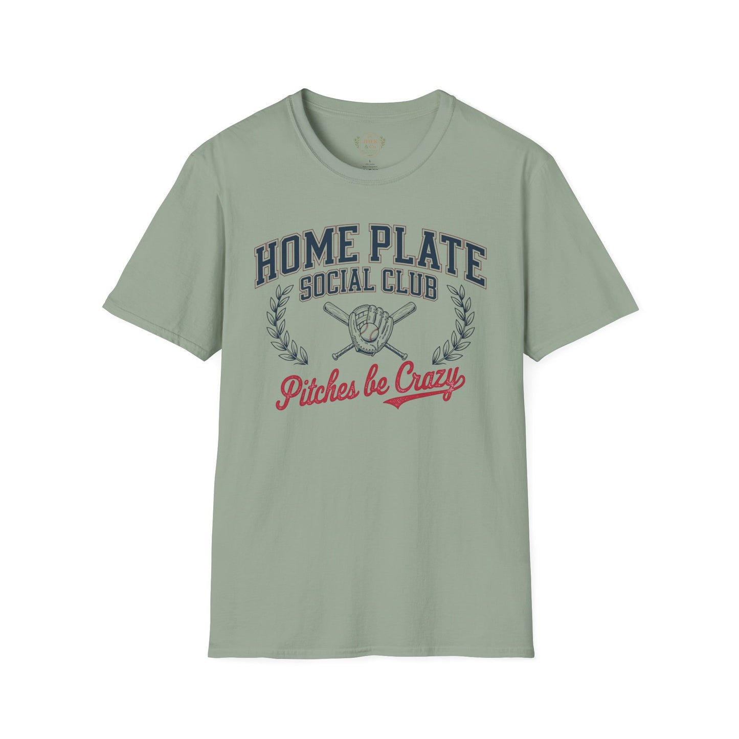 Home Plate Social Club Baseball Shirt – “Pitches Be Crazy” Tee