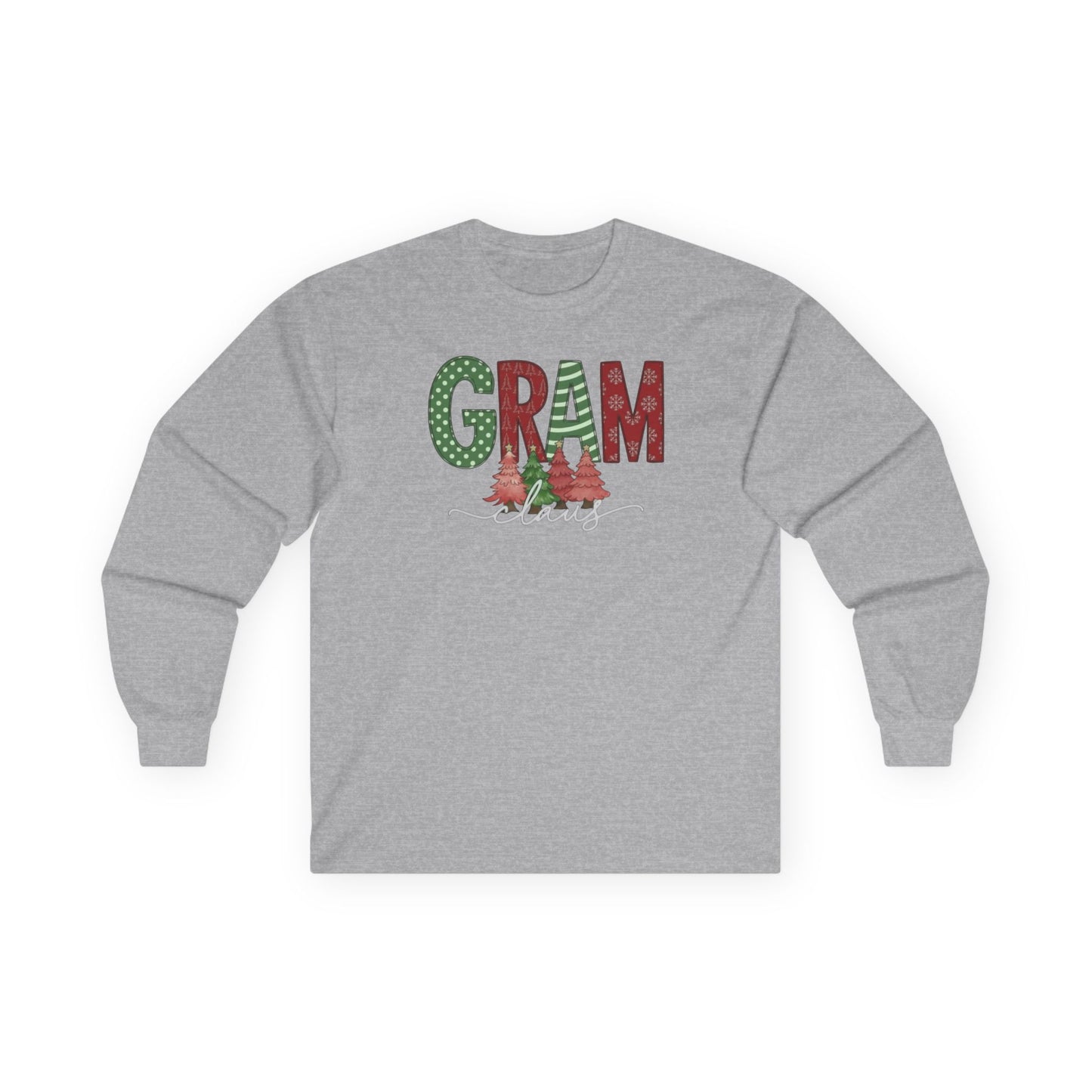 Gram Christmas Long Sleeve Tee — Festive 'GRAM' Holiday Shirt for Grandparents
