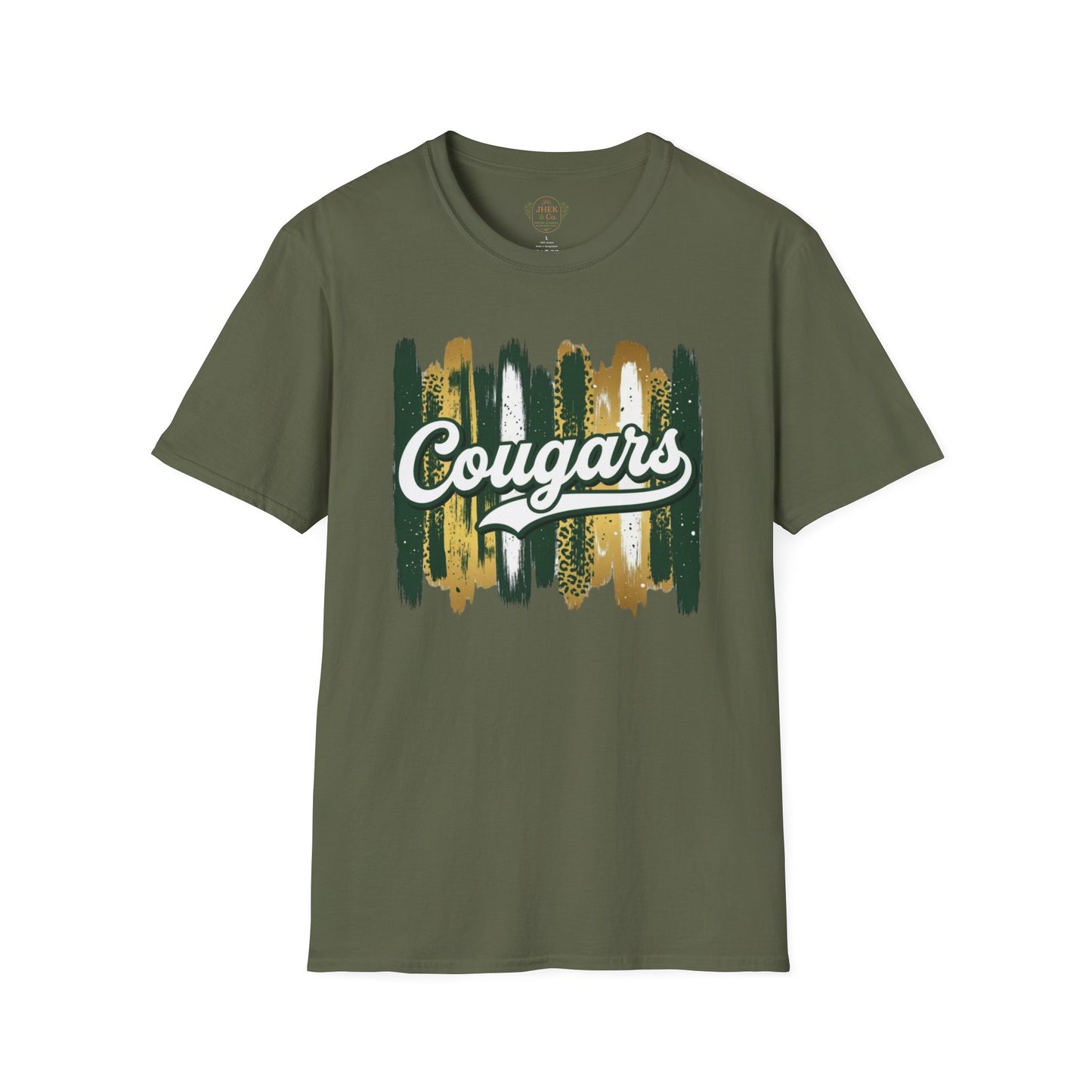 Cougars Vintage Brushstroke T-Shirt — School Spirit Team Tee