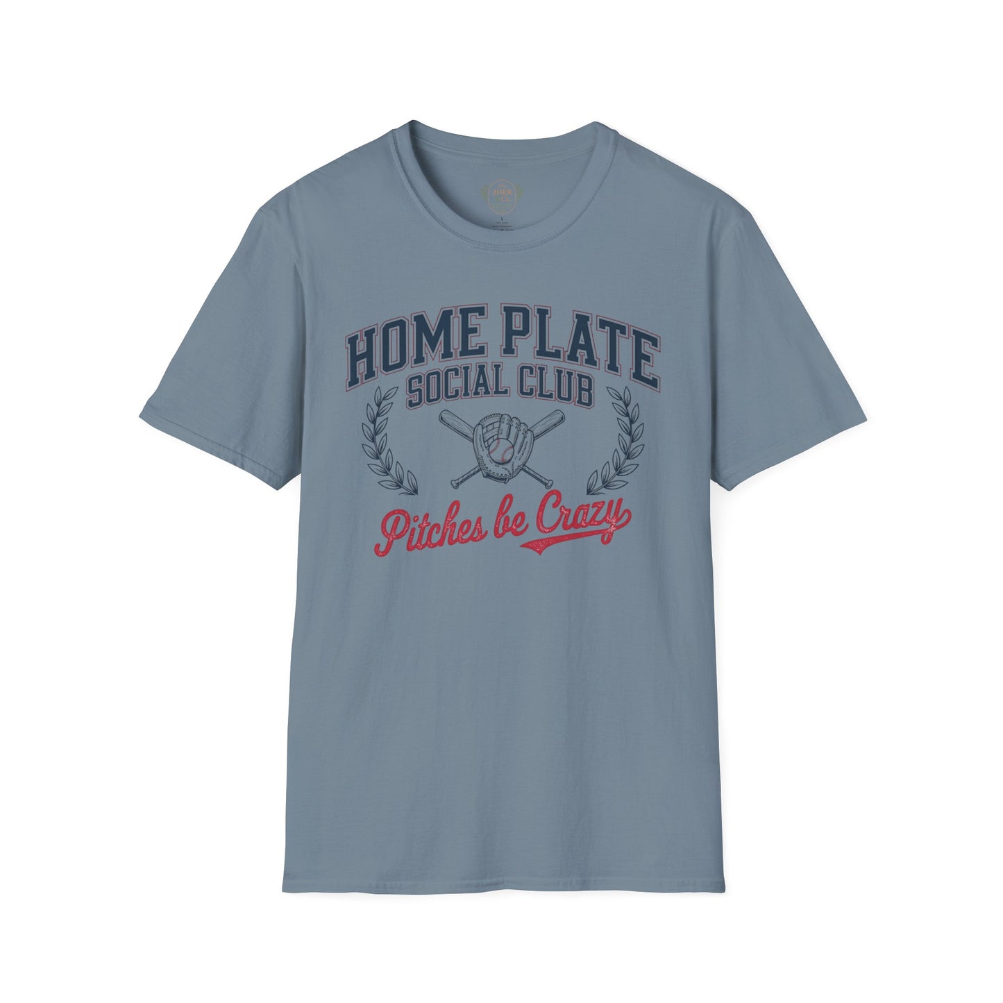Home Plate Social Club Baseball Shirt – “Pitches Be Crazy” Tee