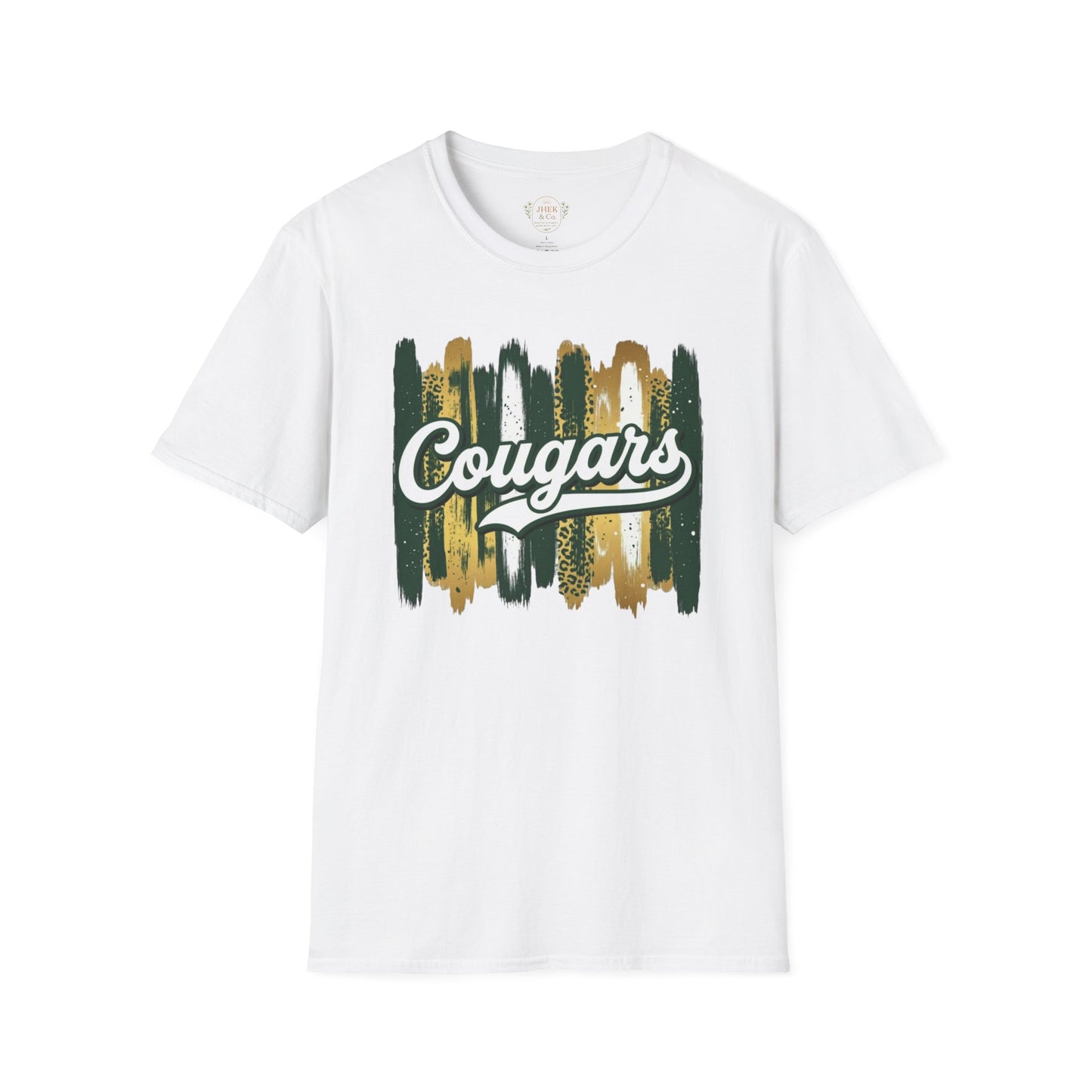 Cougars Vintage Brushstroke T-Shirt — School Spirit Team Tee