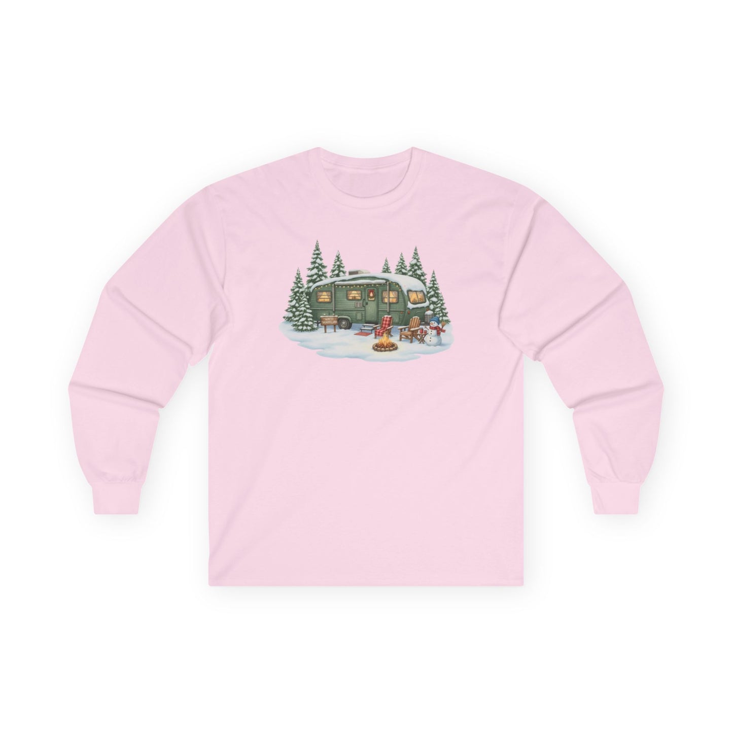 Cozy Retro Camper by Campfire Long Sleeve Graphic Tee