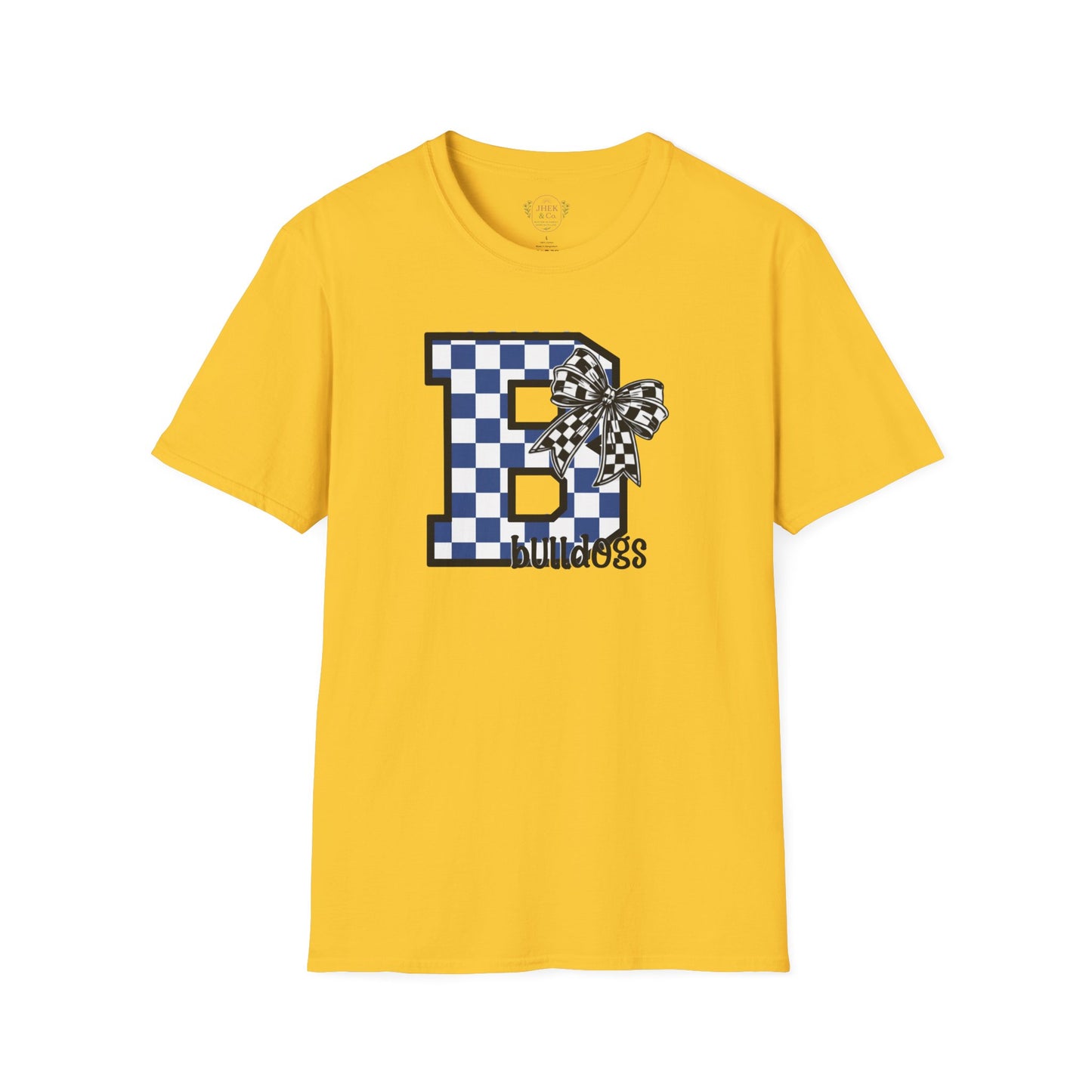 Checkerboard Letter B "Bulldogs" Graphic Tee