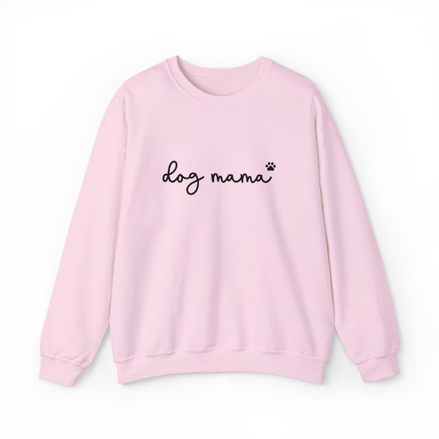 Dog Mama Embroidered Crewneck Sweatshirt | Gildan 18000