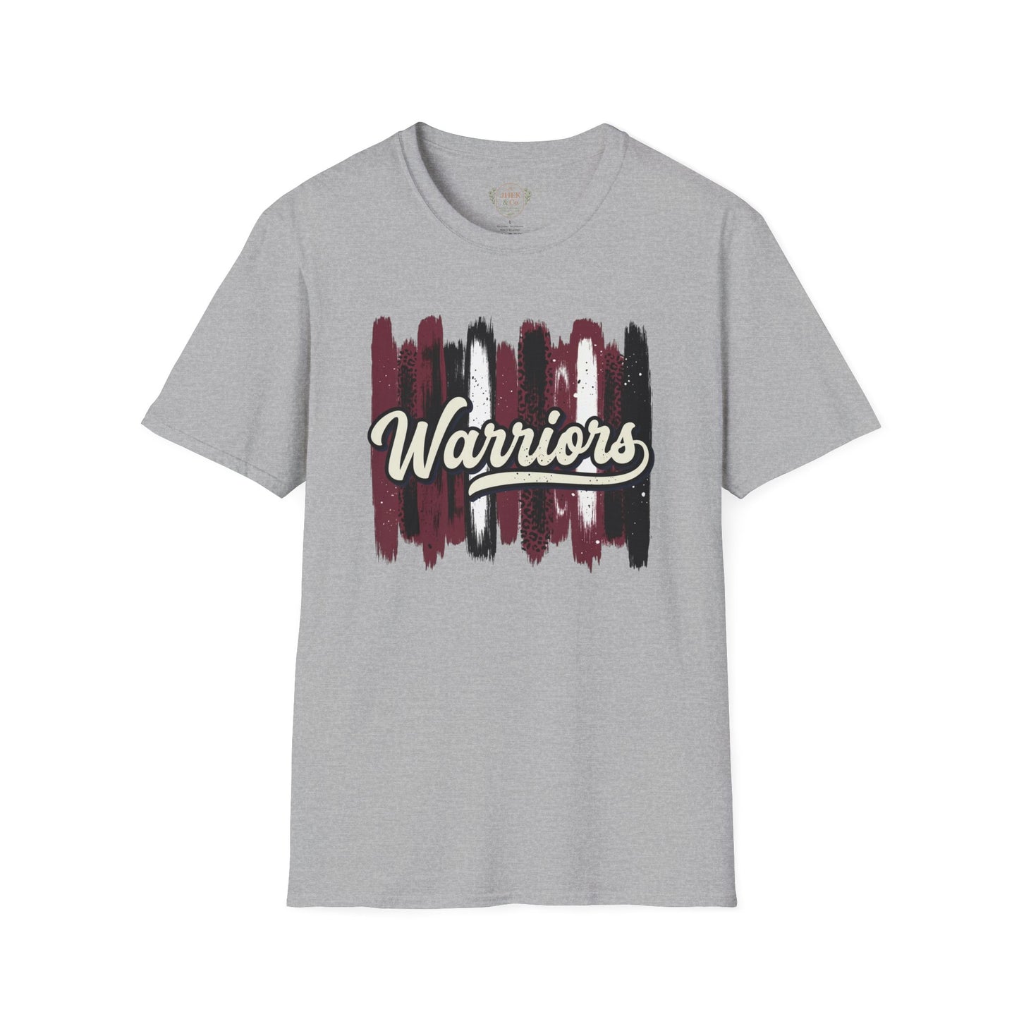 Warriors Brushstroke T‑Shirt — Script Team Spirit Tee