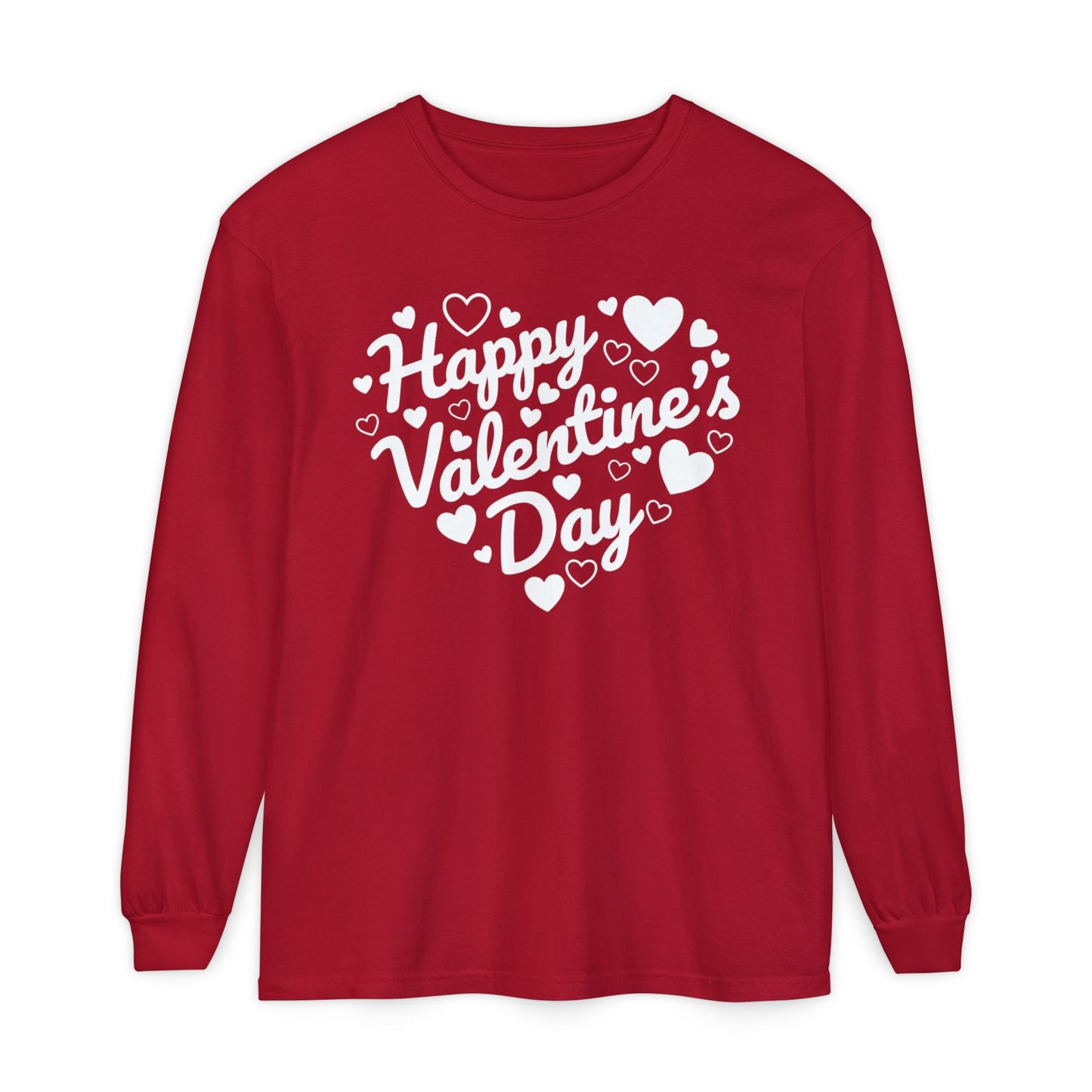 Happy Valentine’s Day Heart Long Sleeve Tee