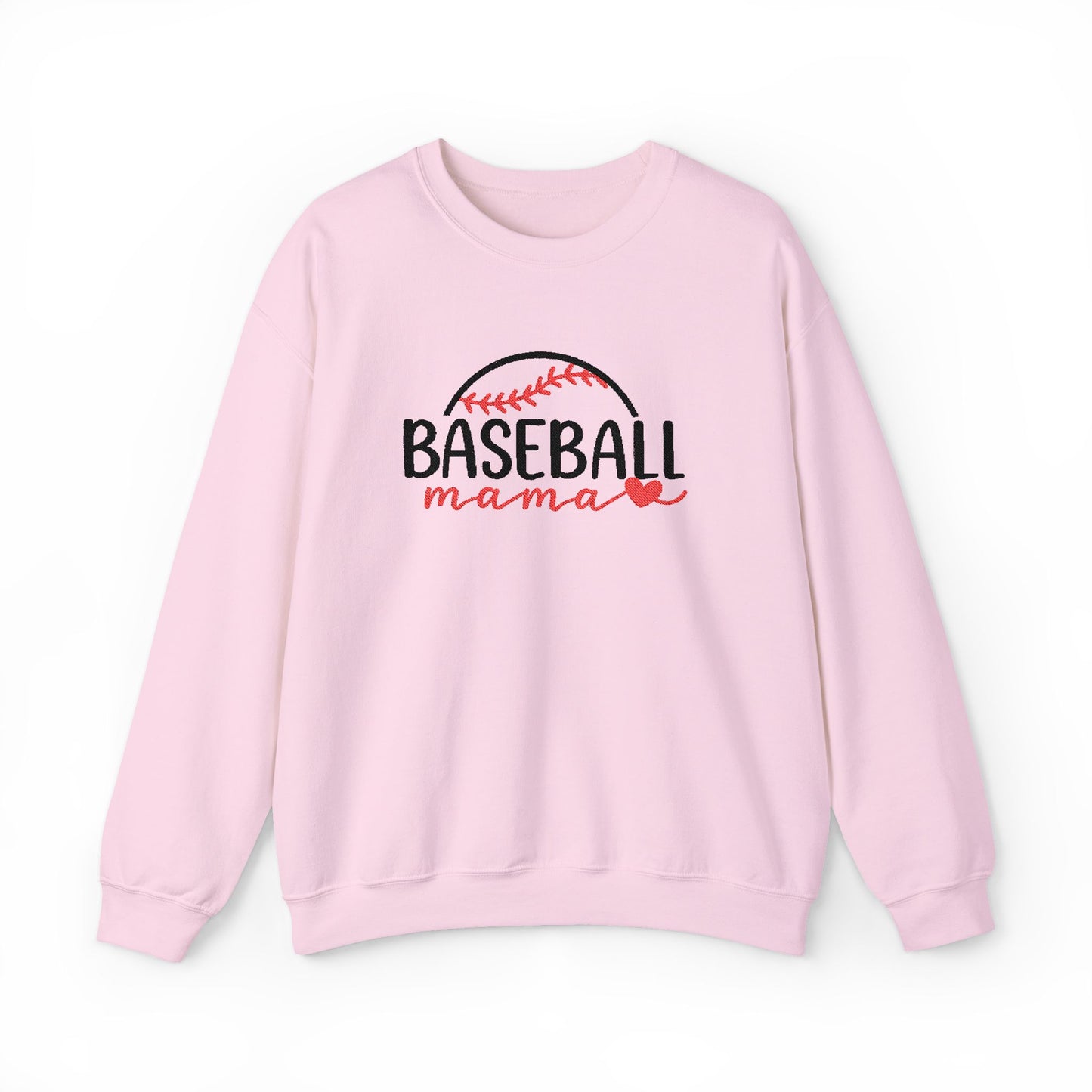 Baseball Mama Sweatshirt — Women's Baseball Mom Crewneck (Embroidered)