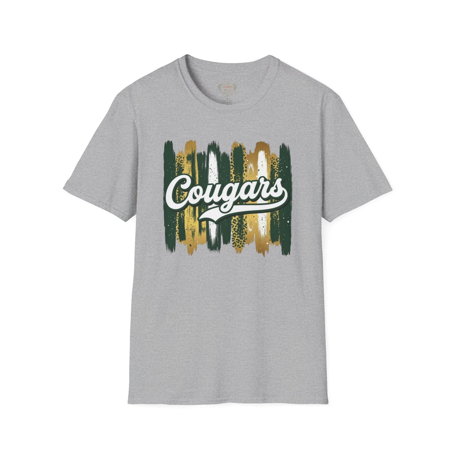 Cougars Vintage Brushstroke T-Shirt — School Spirit Team Tee