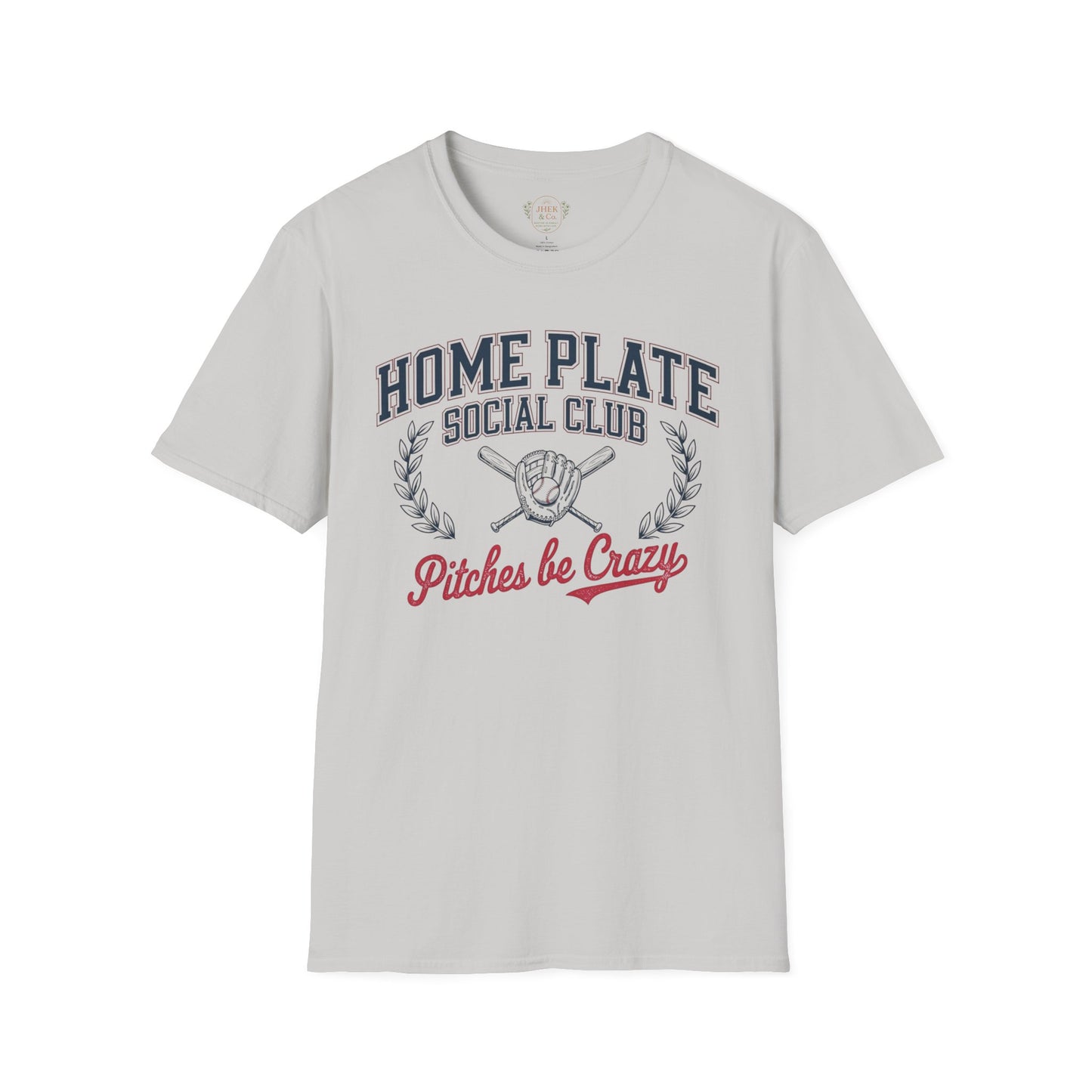 Home Plate Social Club Baseball Shirt – “Pitches Be Crazy” Tee