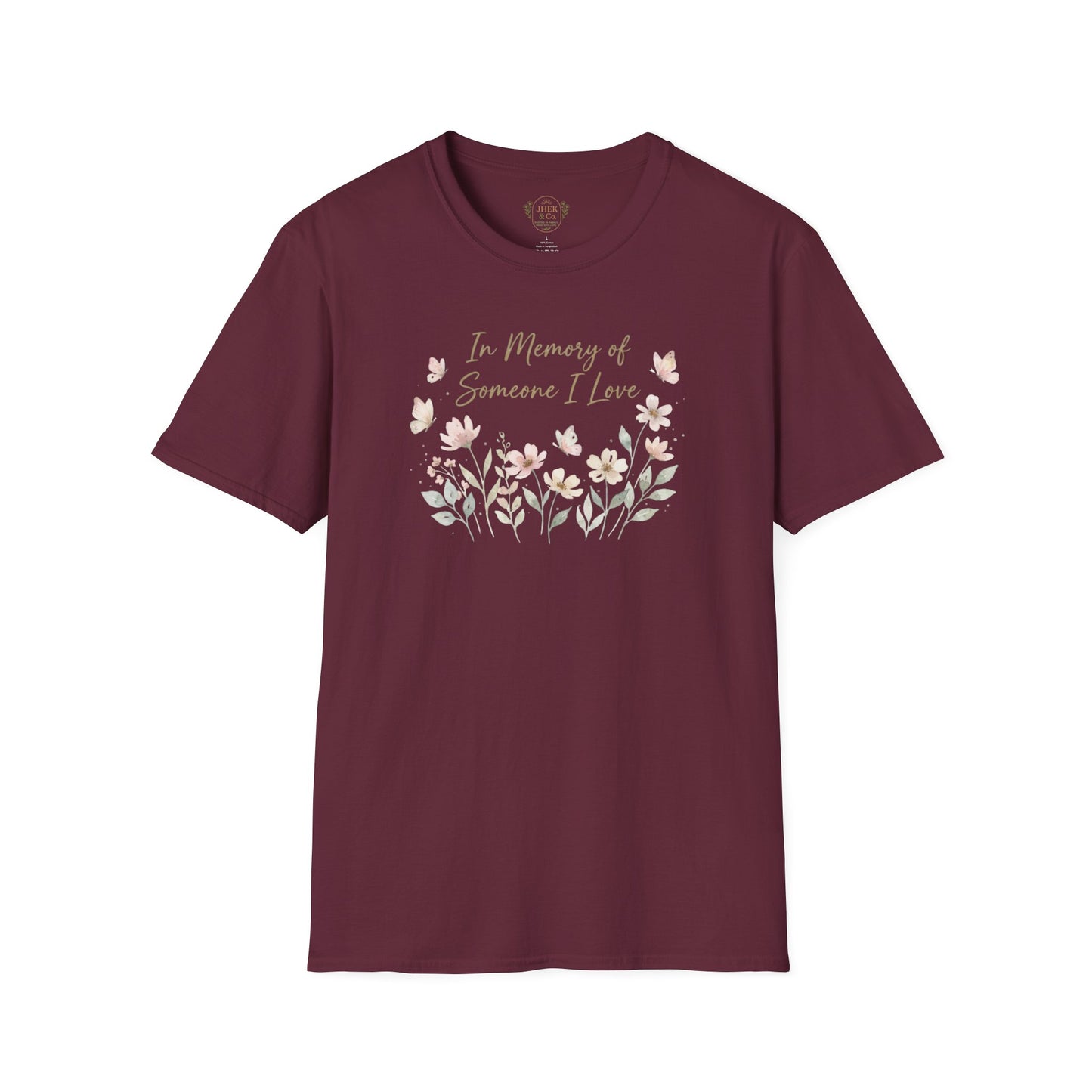 "In Memory of Someone I Love" Floral Graphic Tee