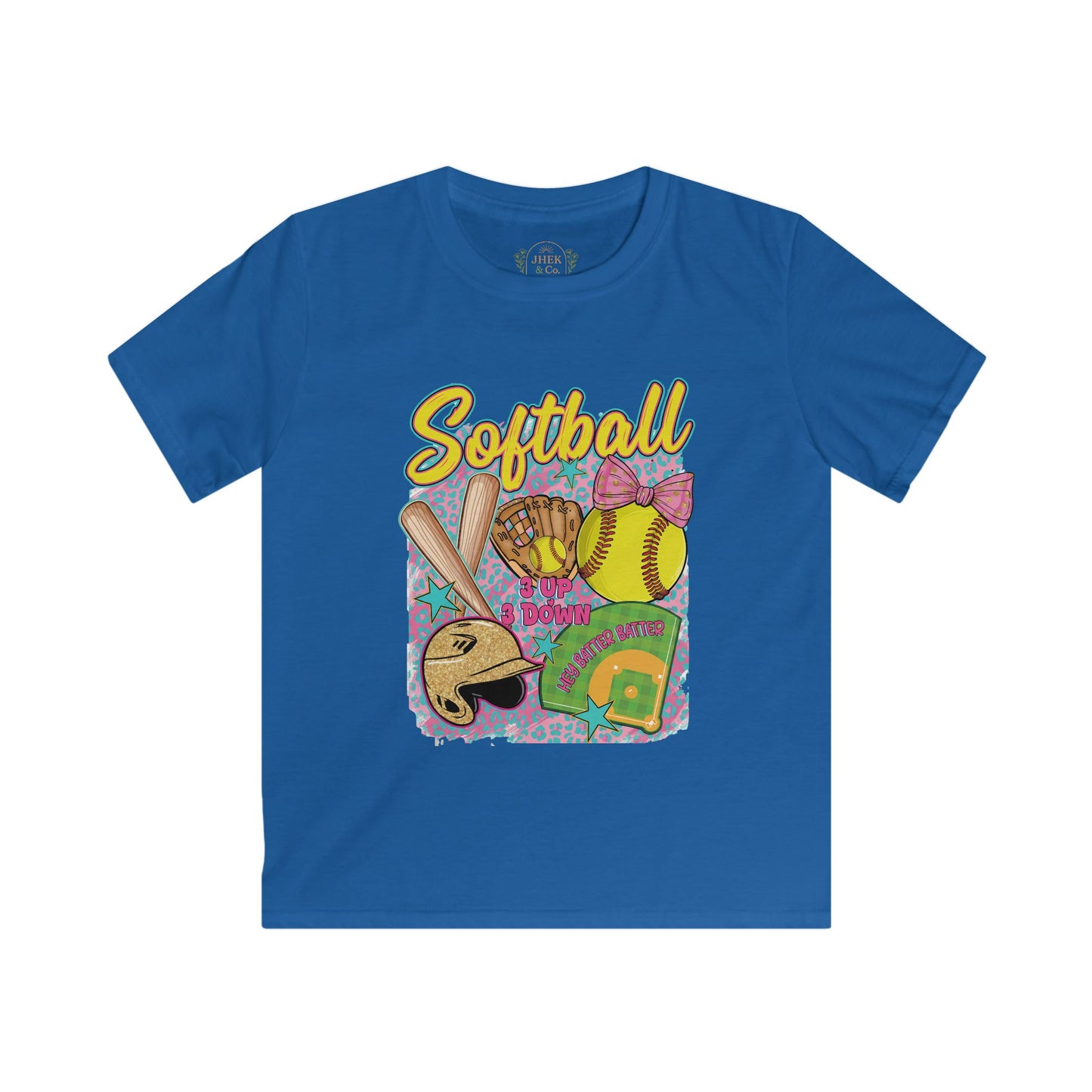 Kids Softball T‑Shirt — Cute Retro Softball Graphic Tee