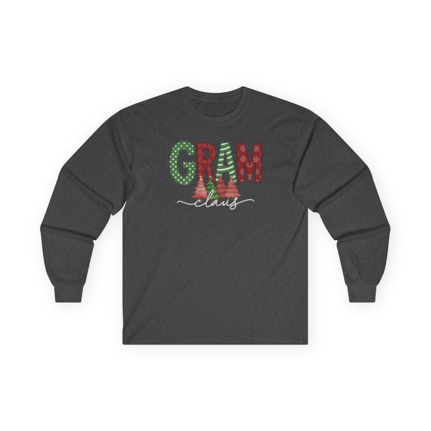Gram Christmas Long Sleeve Tee — Festive 'GRAM' Holiday Shirt for Grandparents