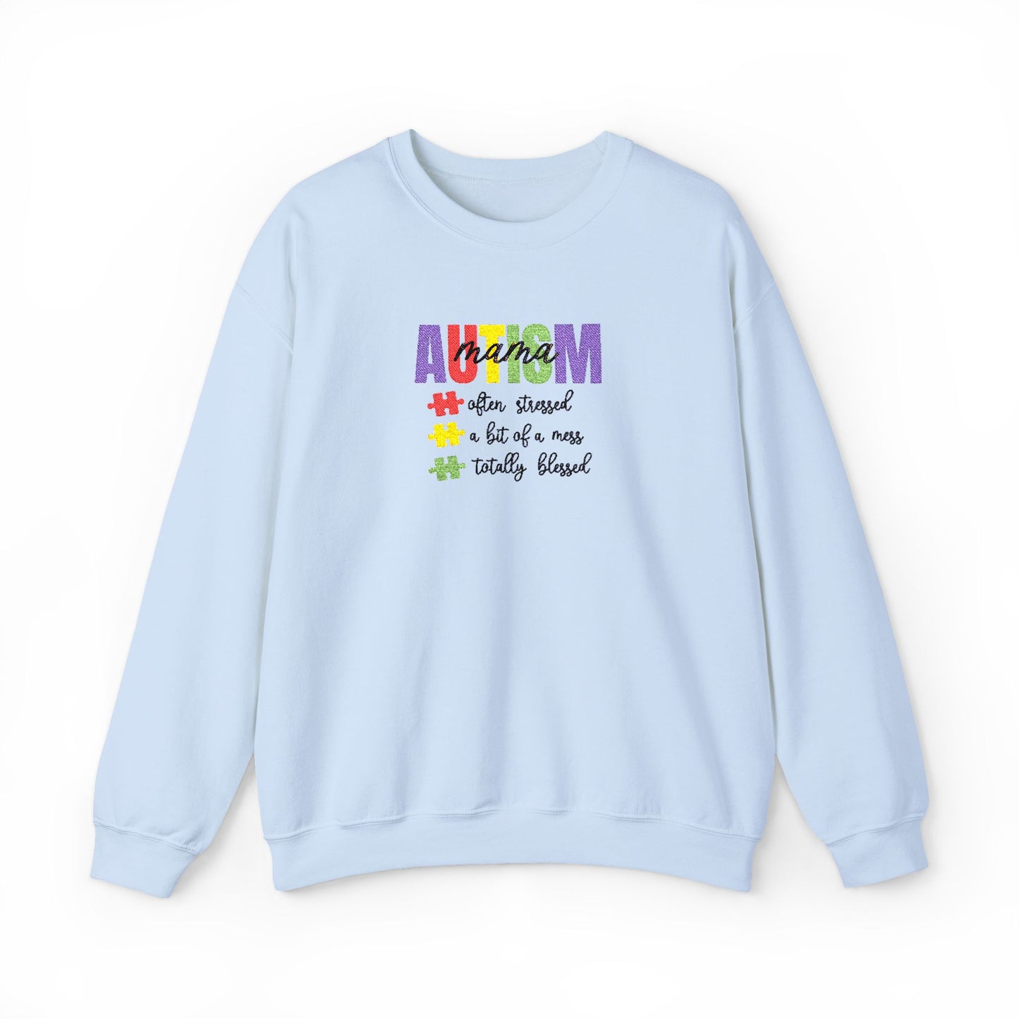 Autism Mama Crewneck Sweatshirt | Gildan 18000