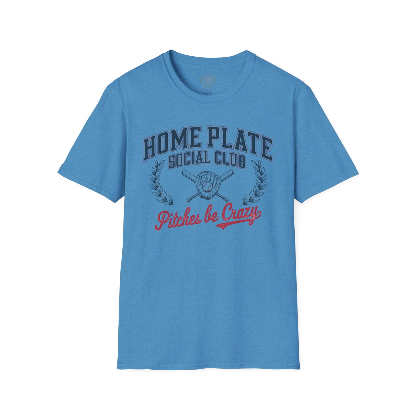 Home Plate Social Club Baseball Shirt – “Pitches Be Crazy” Tee