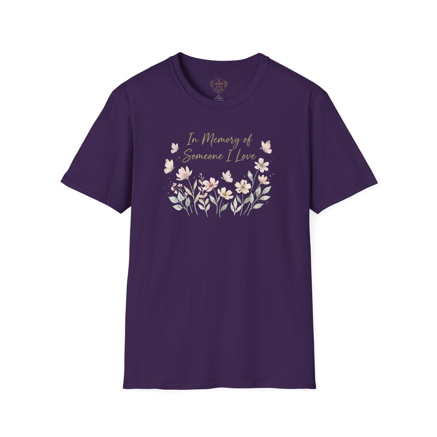 "In Memory of Someone I Love" Floral Graphic Tee