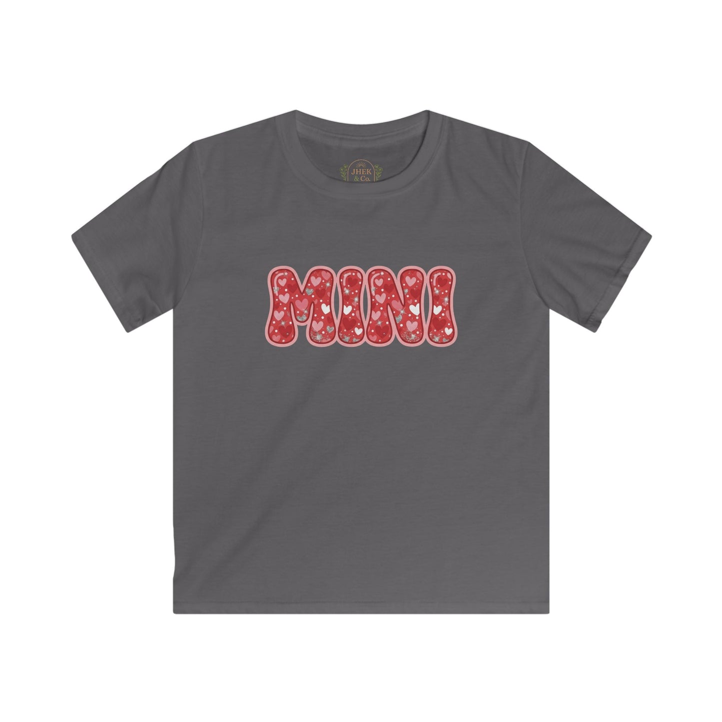 Mini Kids T‑Shirt — Red Heart "MINI" Graphic Tee