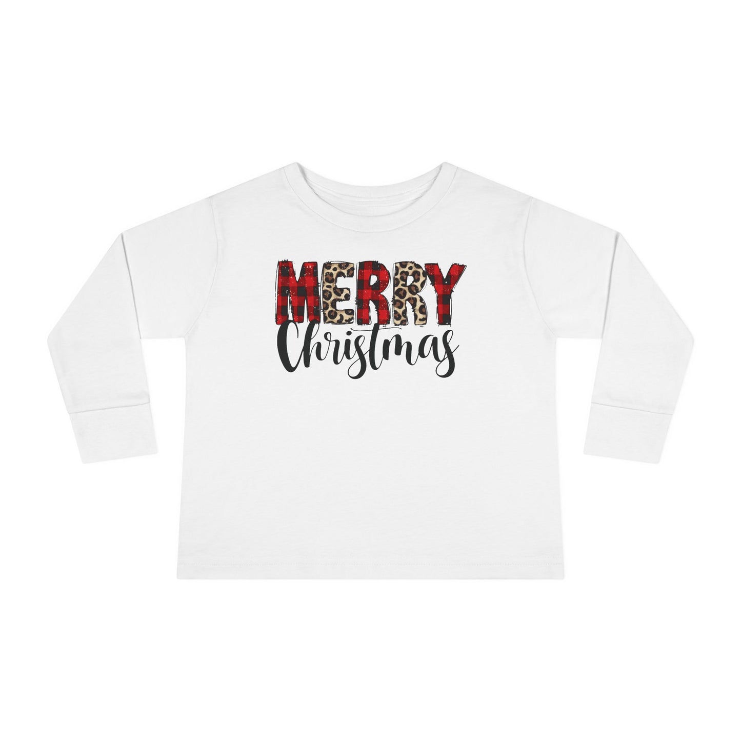 Merry Christmas Toddler Long Sleeve Tee