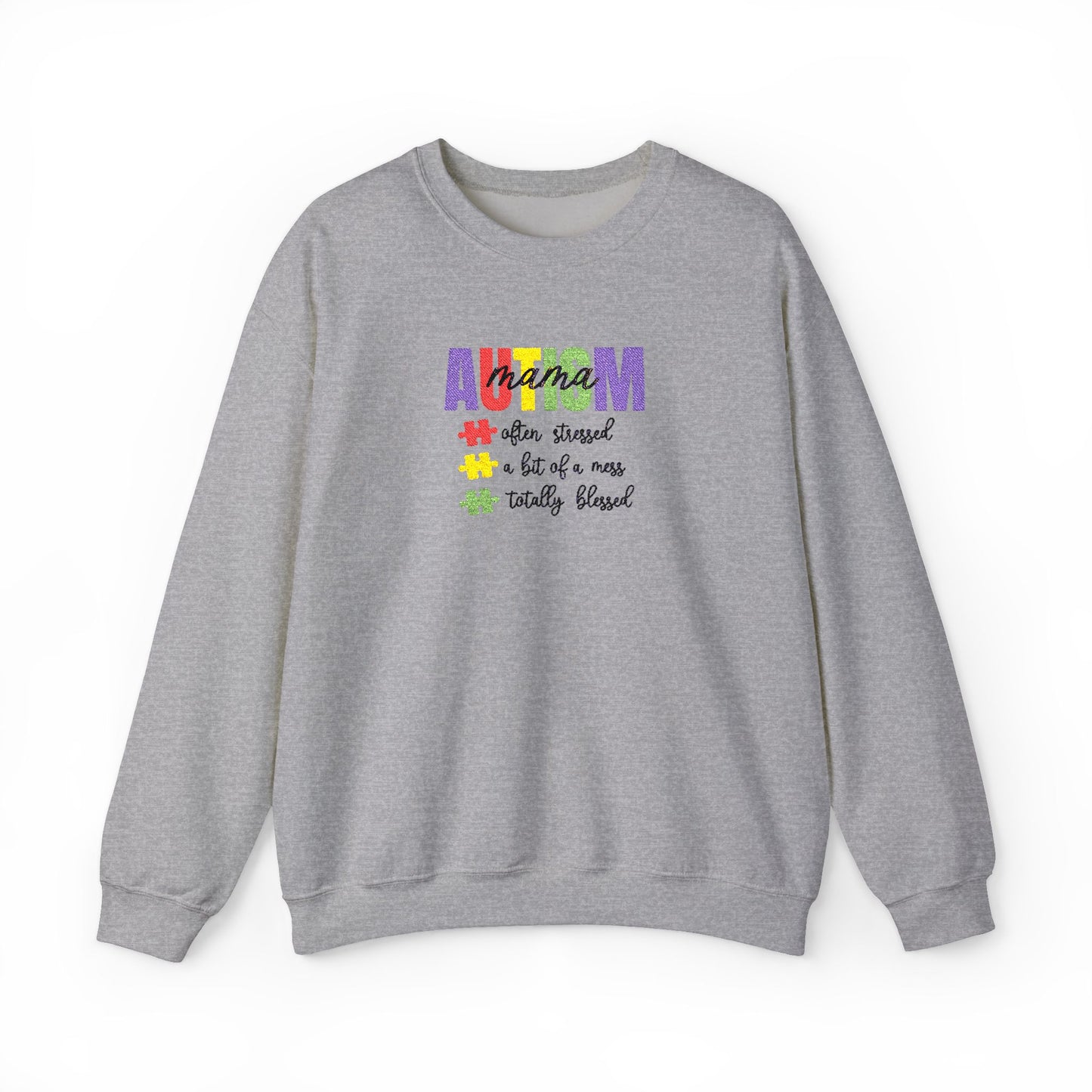 Autism Mama Crewneck Sweatshirt | Gildan 18000