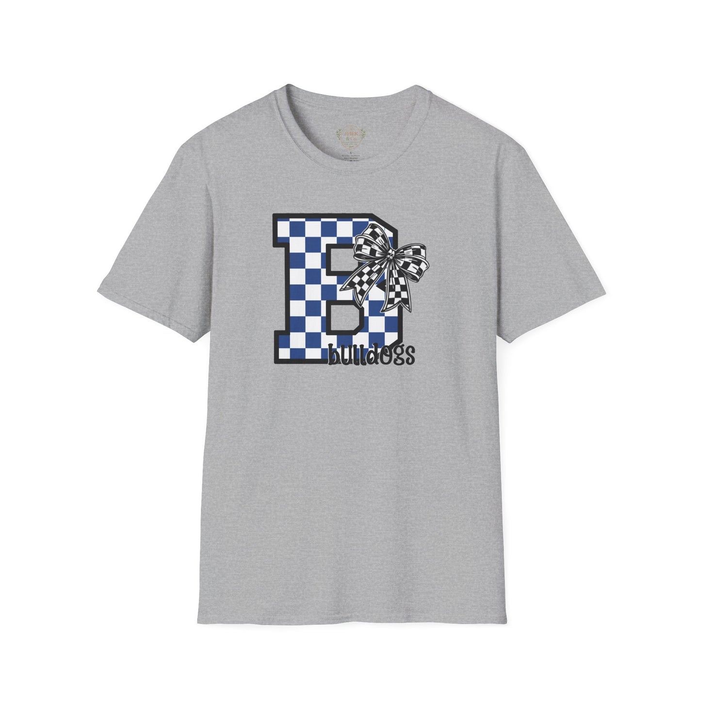 Checkerboard Letter B "Bulldogs" Graphic Tee