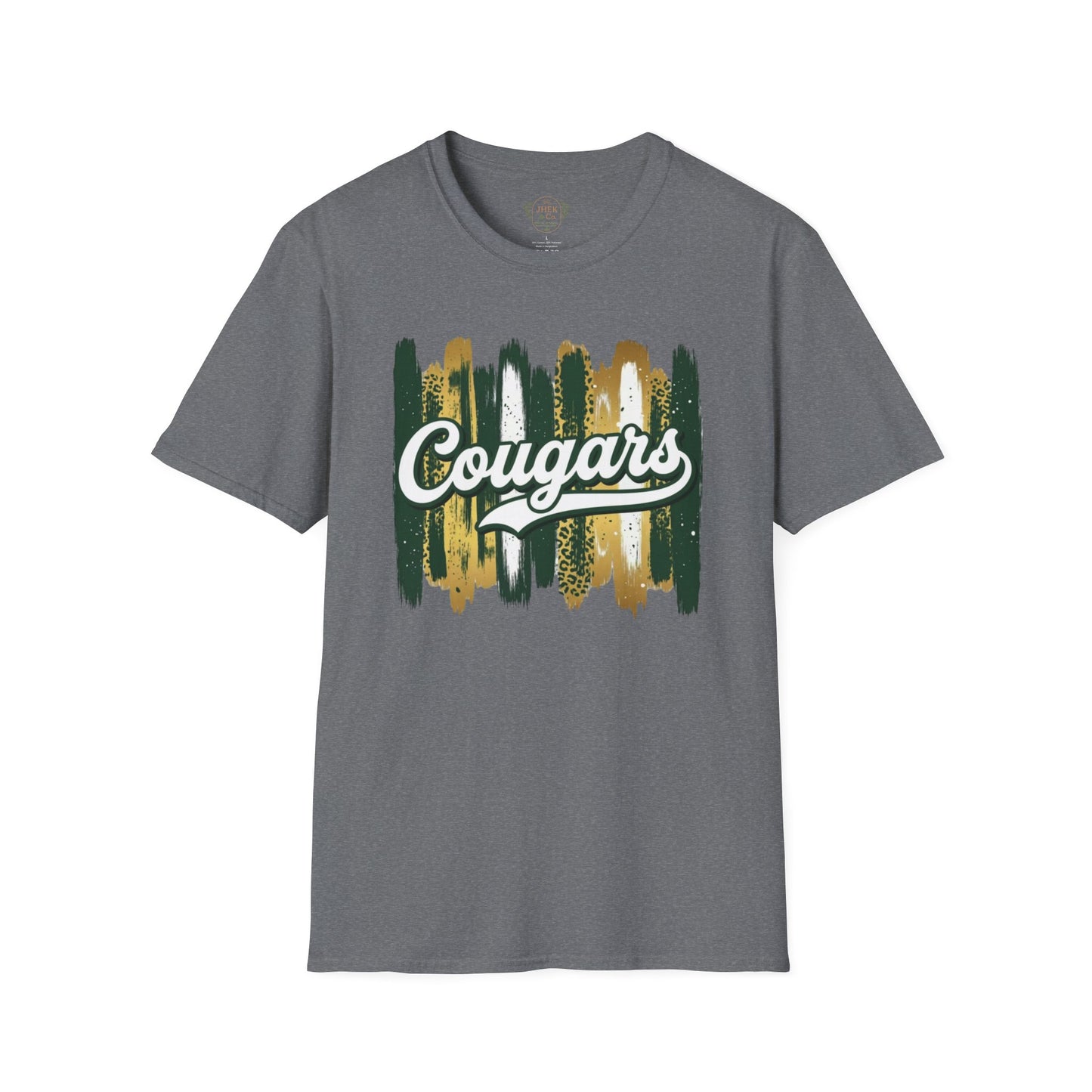 Cougars Vintage Brushstroke T-Shirt — School Spirit Team Tee